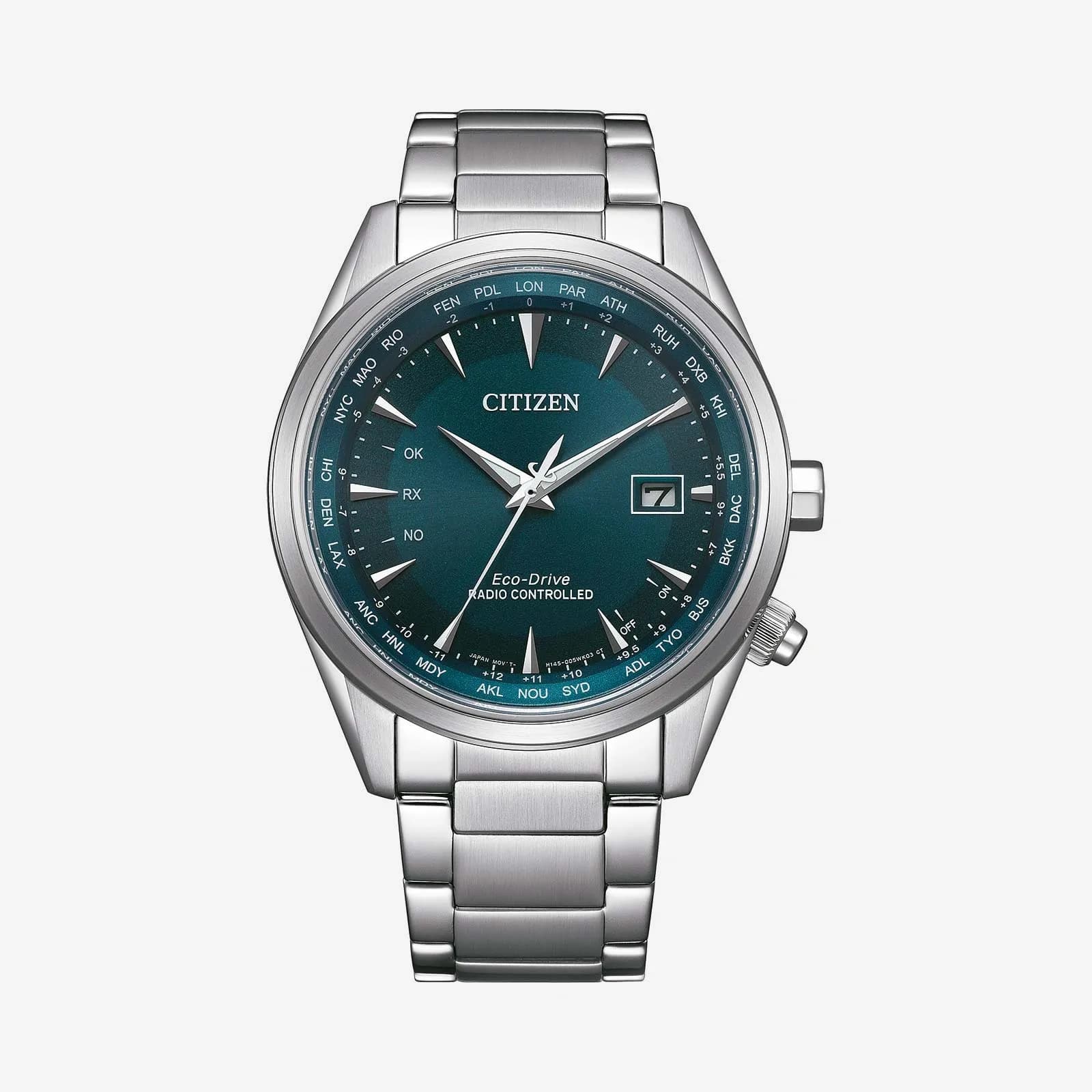 Citizen Eco Drive Radio Controlled, stål/blå - CB0270-87L