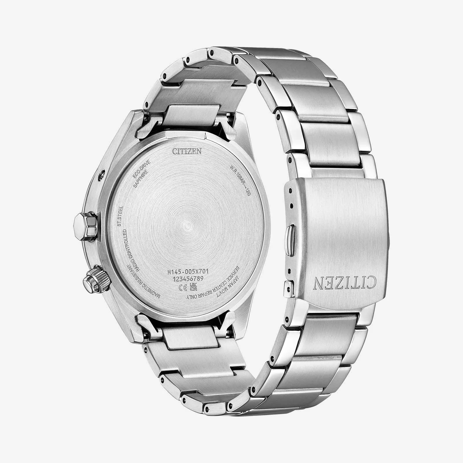 Citizen Eco Drive Radio Controlled, stål/blå - CB0270-87L 2