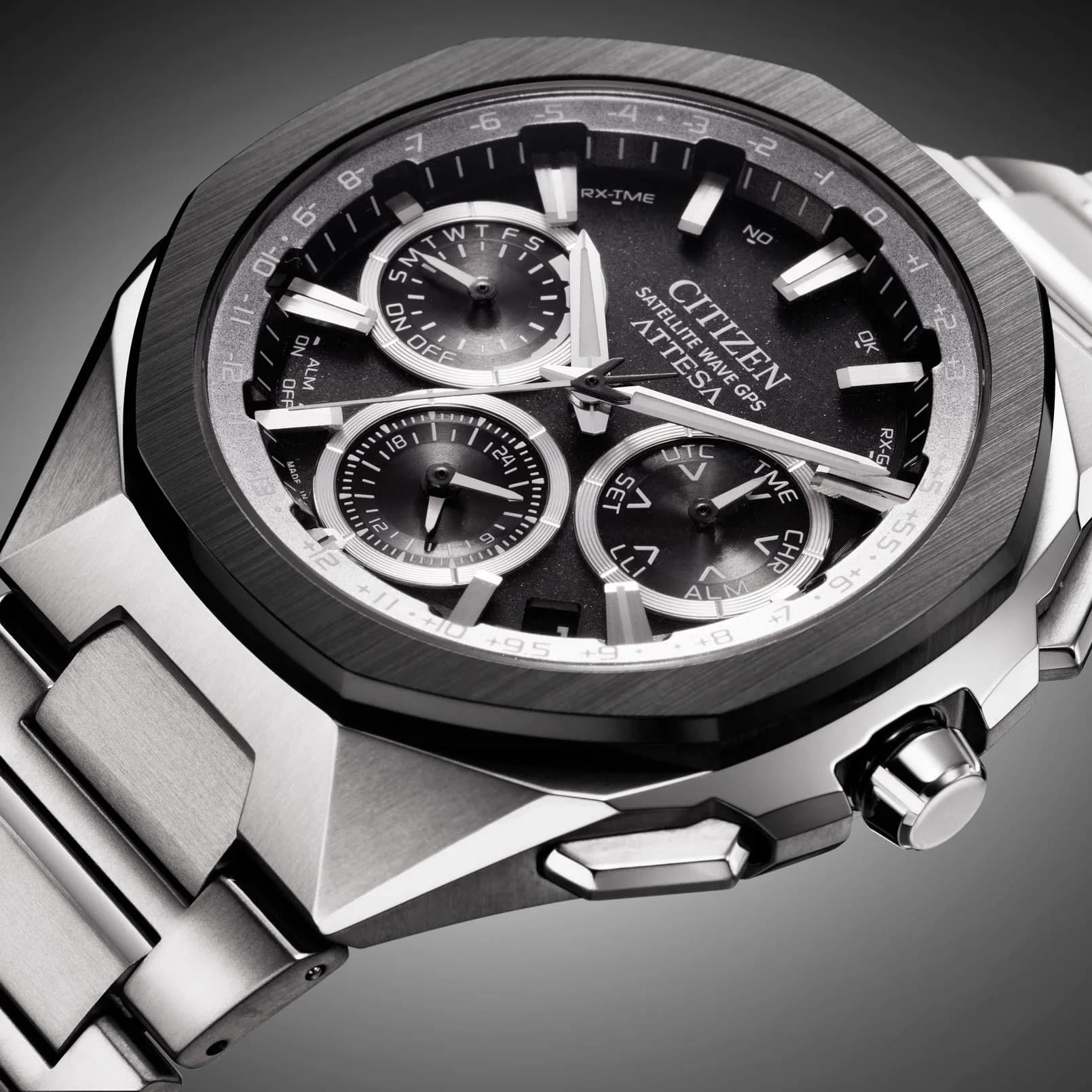 Citizen Attesa Spaceship silver/svart - CC4104-53E 10