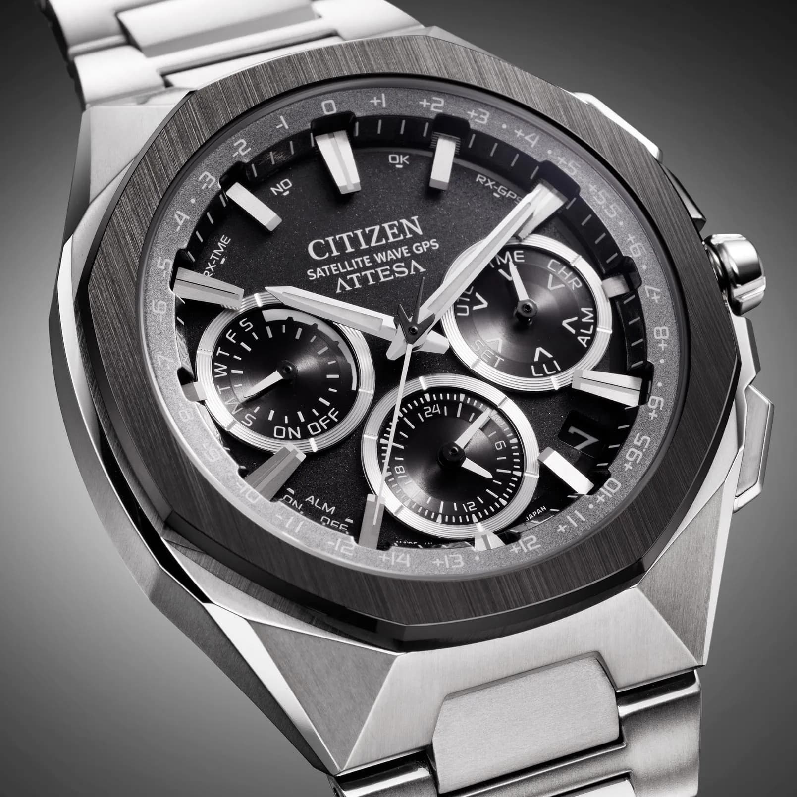 Citizen Attesa Spaceship silver/svart - CC4104-53E 7