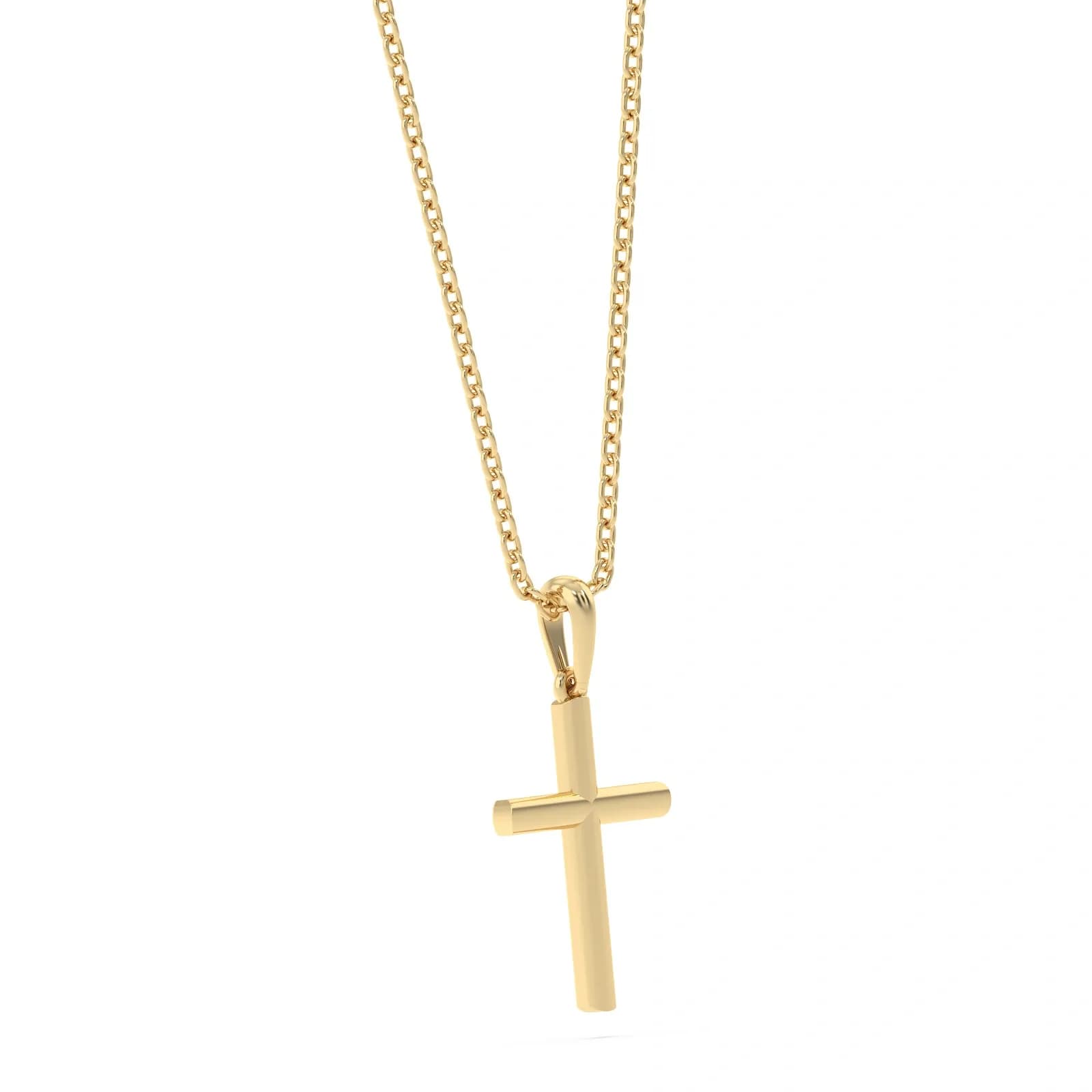 9K Gold HÄNG Cross Plain 2