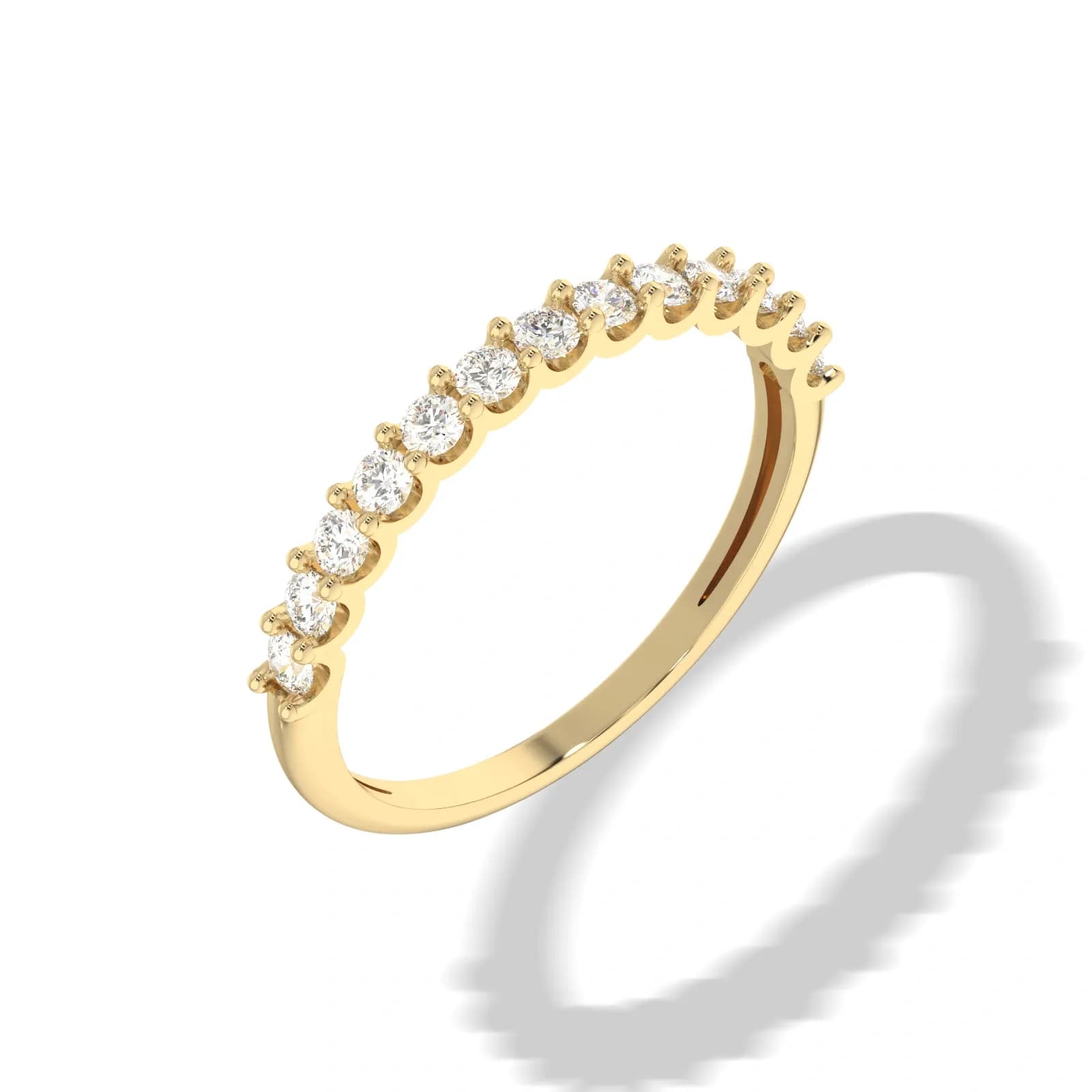 9K Guldring allians, cubic zirkonia