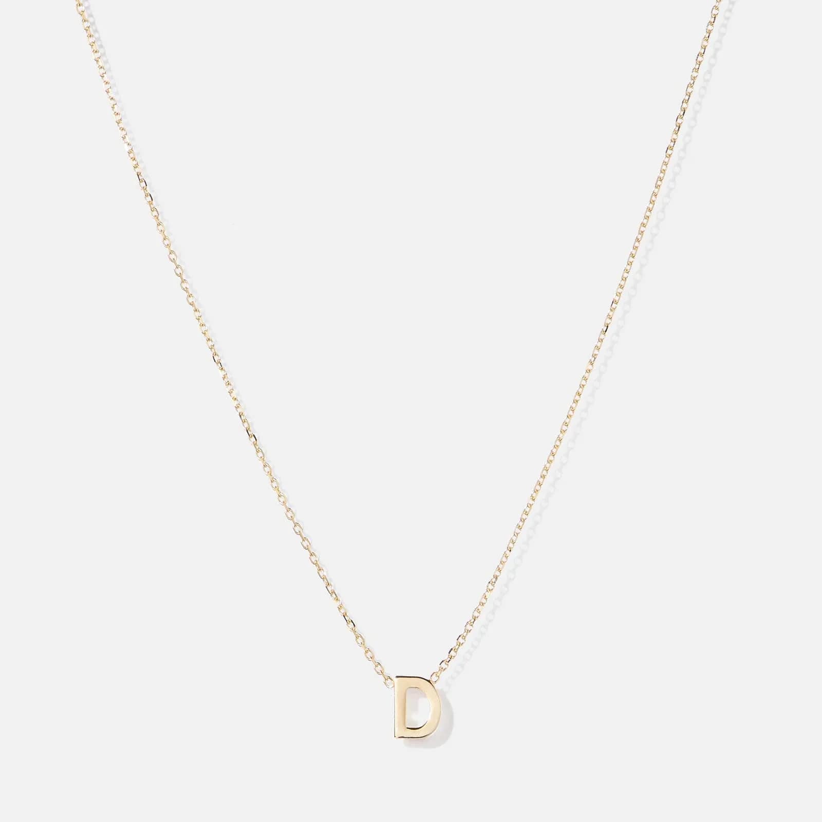 Halsband 9k guld - bokstav D, 43cm