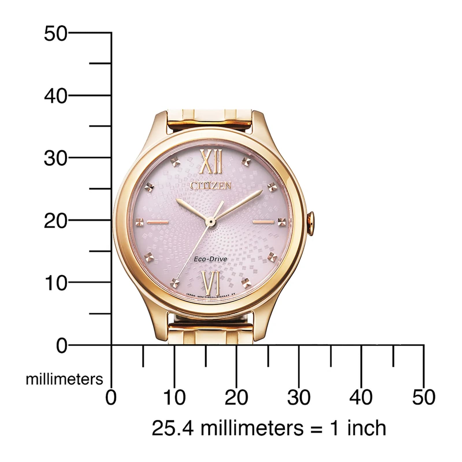 Citizen Eco-Drive damklocka EM0503-75X 5