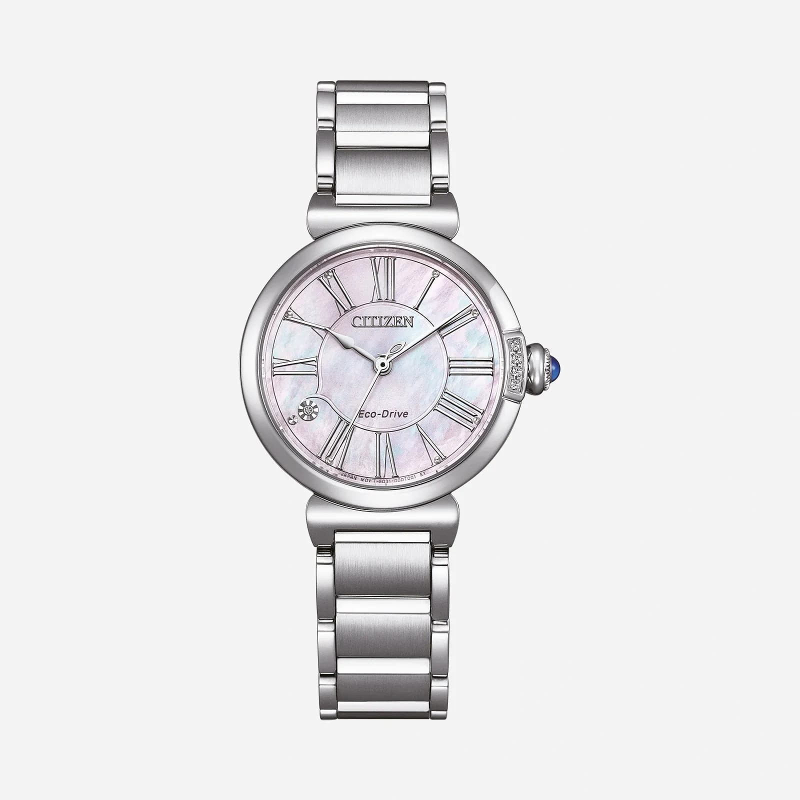 Citizen Eco-Drive Rosa/Silver, Stållänk - EM1060-87Y