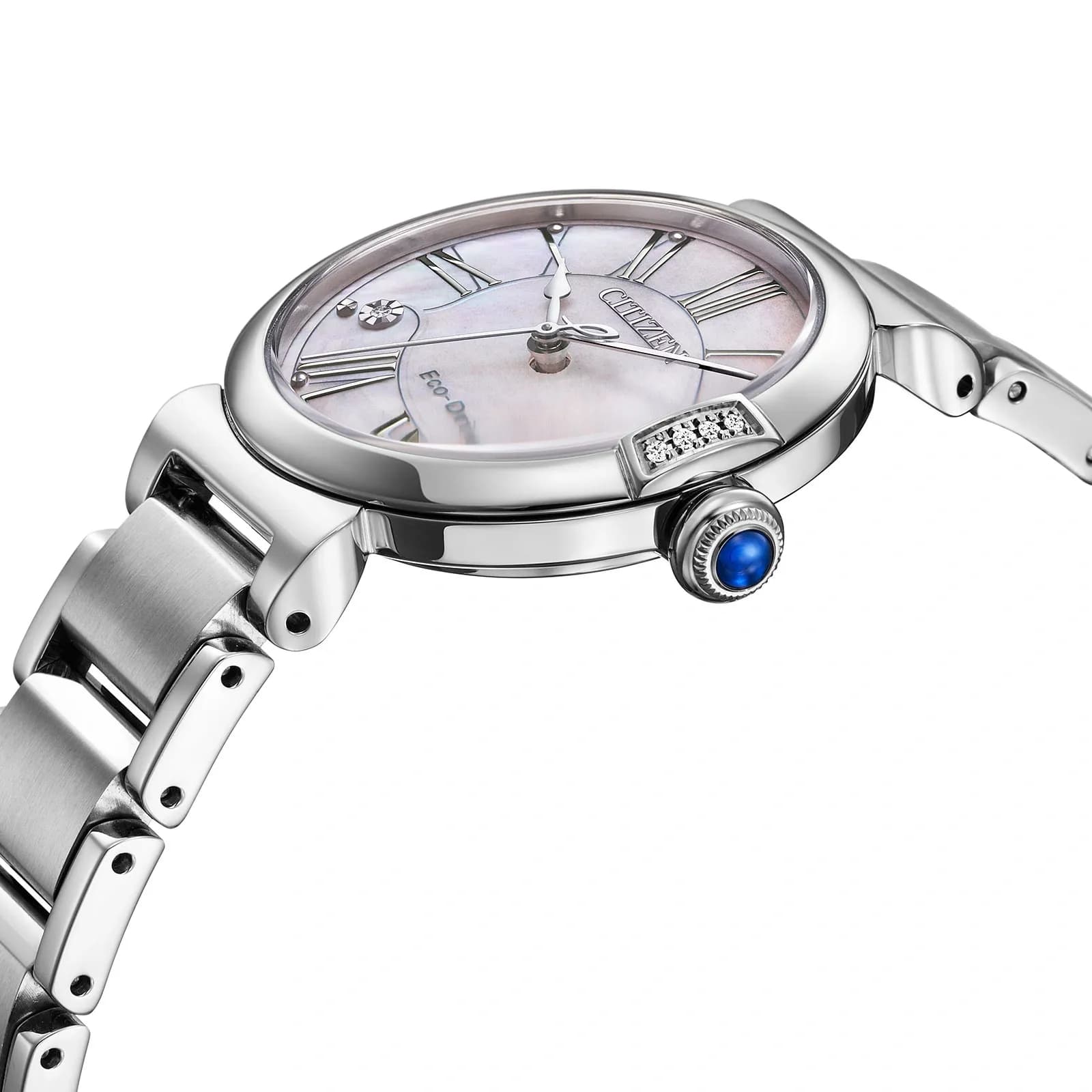 Citizen Eco-Drive Rosa/Silver, Stållänk - EM1060-87Y 5