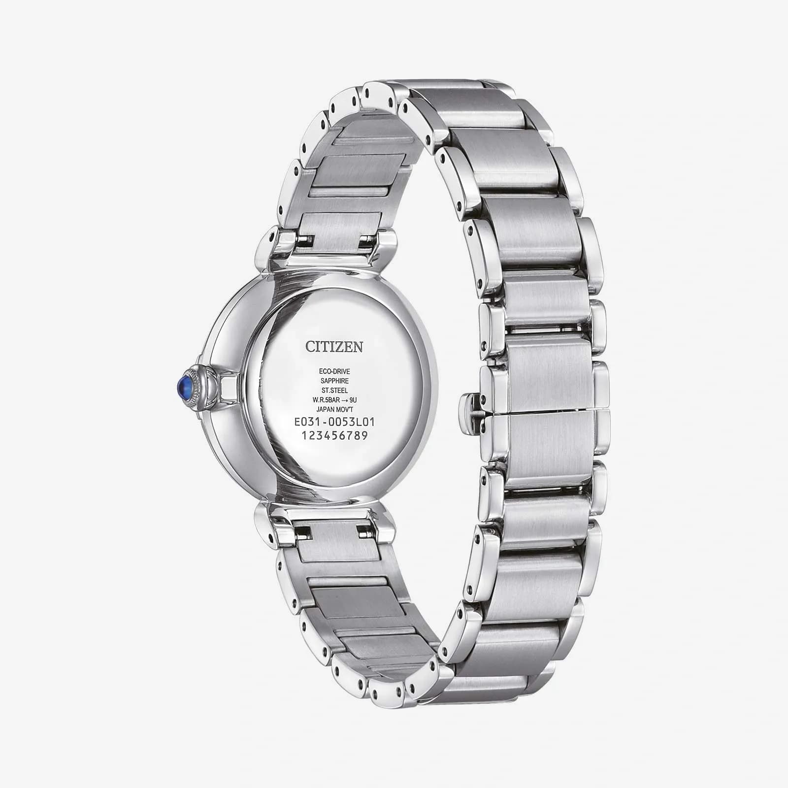 Citizen Elegant Eco-Drive - stål/pärlemor EM1070-83D 2