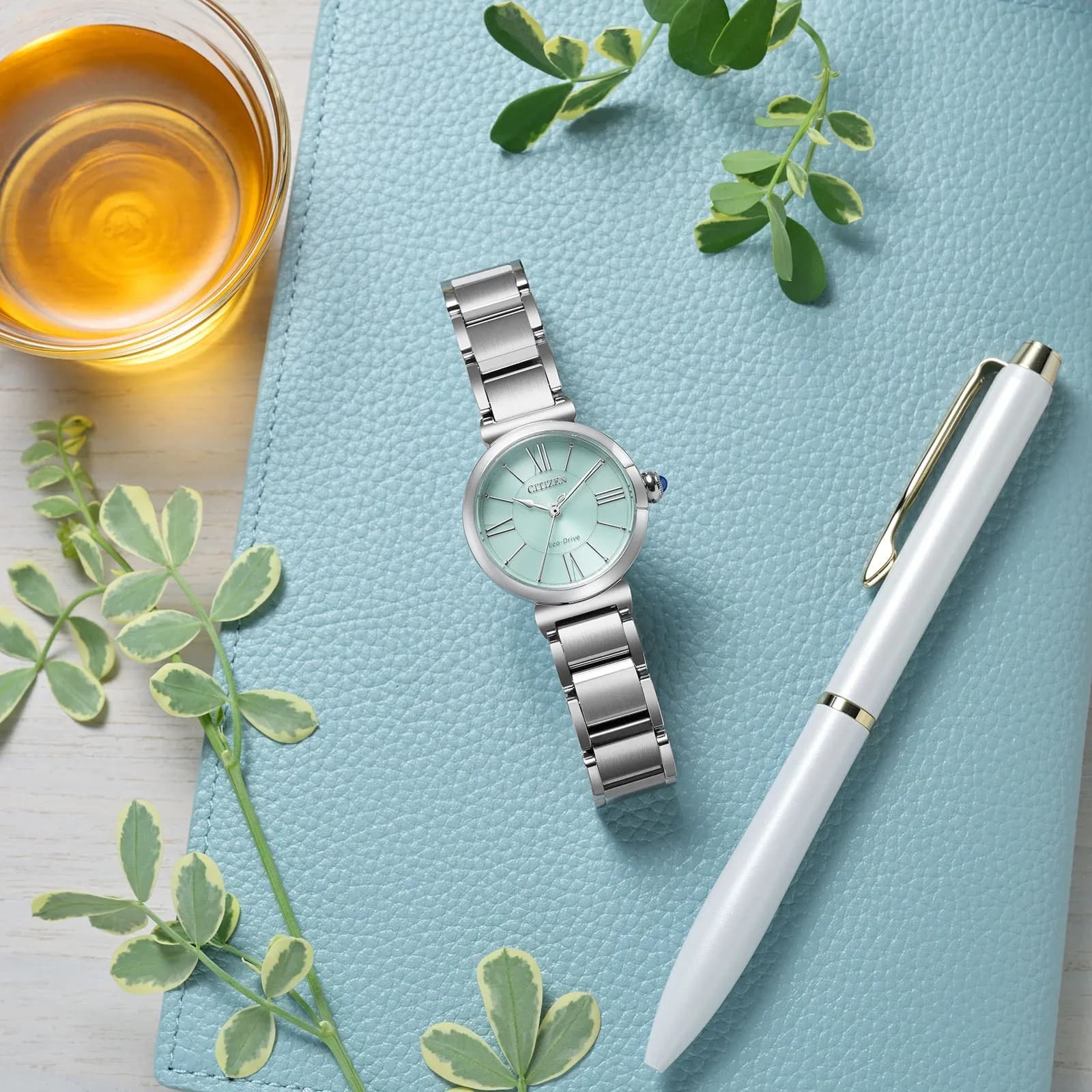 Citizen Eco-Drive Blå/Silver, Stållänk - EM1070-83L 7