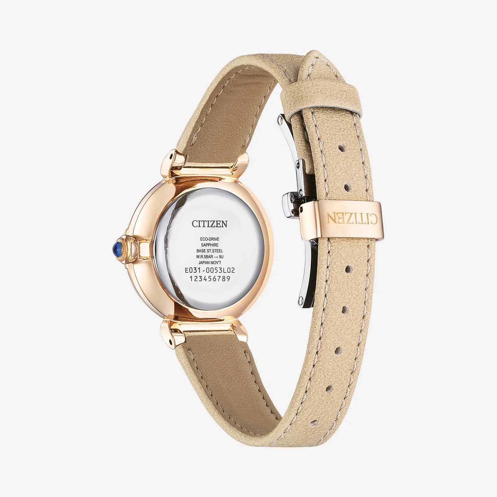 Citizen May bells damklocka, apple leather, pärlemor - EM1073-18D 2