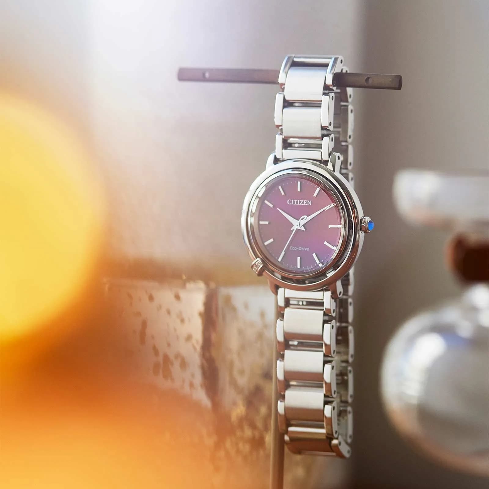 Citizen L Arcly Eco-Drive damklocka stål/röd - EM1090-78X 8