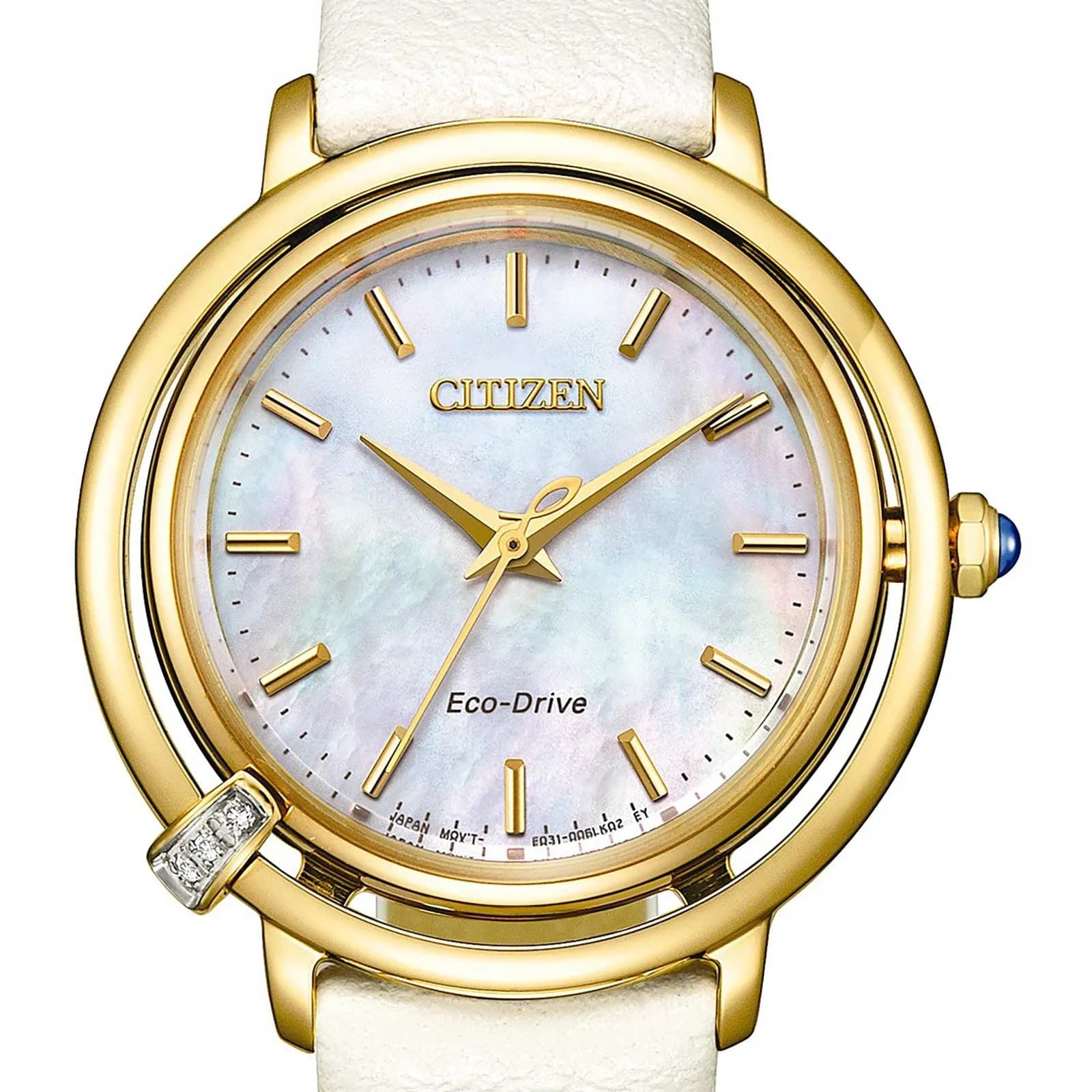 Citizen L Arcly Eco-Drive damklocka guld/vit - EM1092-64D 4