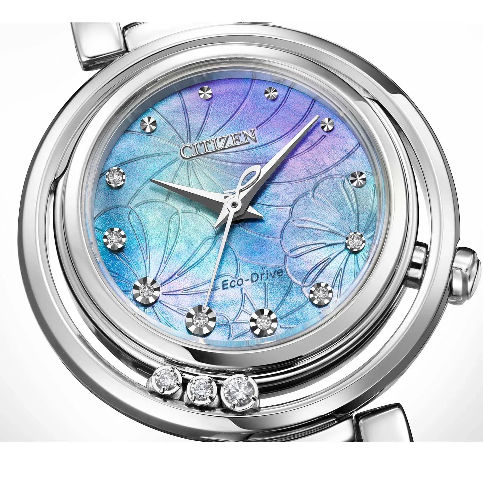 Citizen L Arcly Eco-Drive damklocka stål/blå - EM1110-81N 6