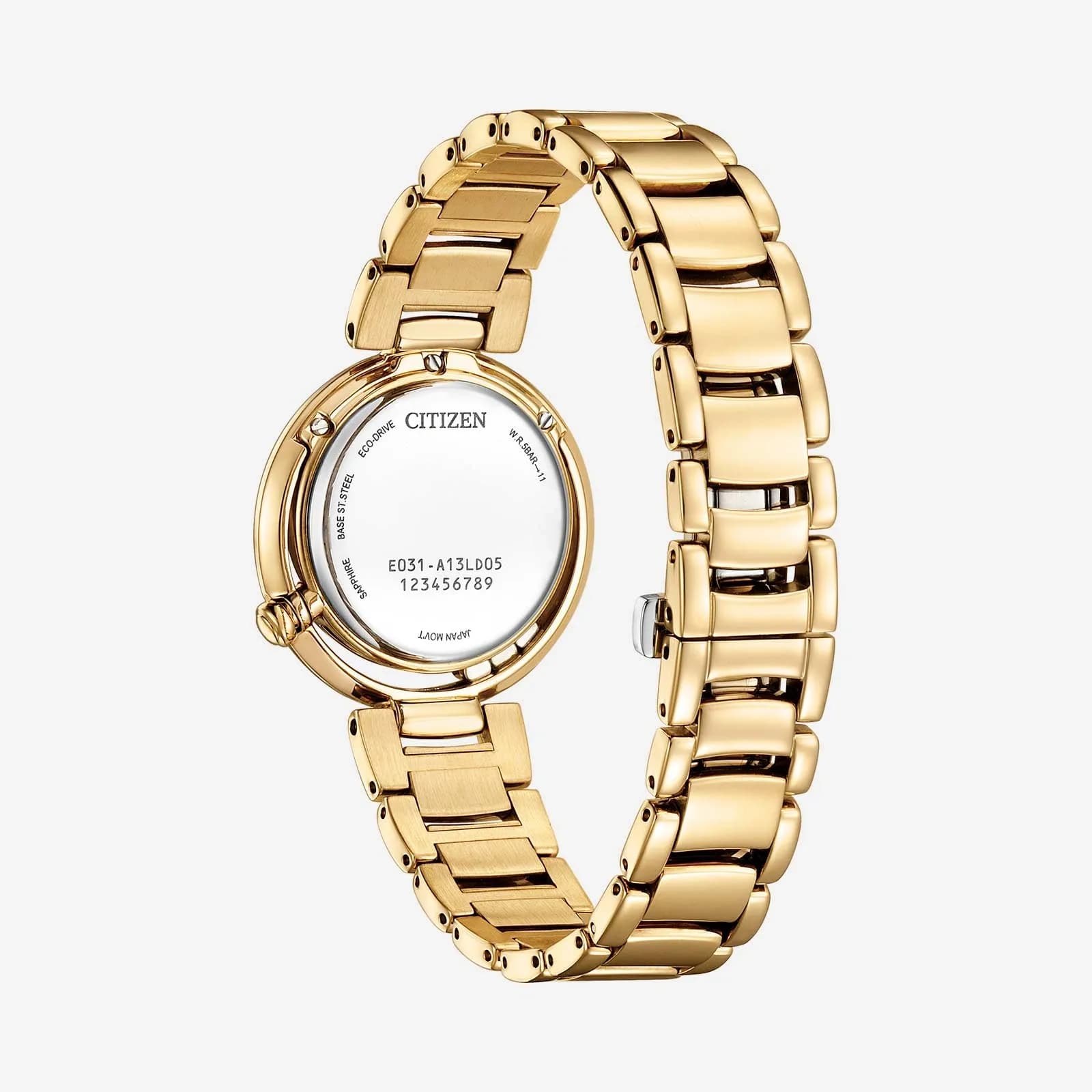 Citizen L Arcly Eco-Drive damklocka guld/grön - EM1113-82Y 2
