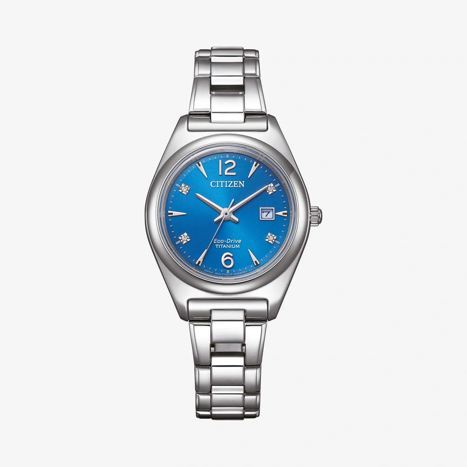 Citizen Super Titanium dam, blå - EW2601-81L