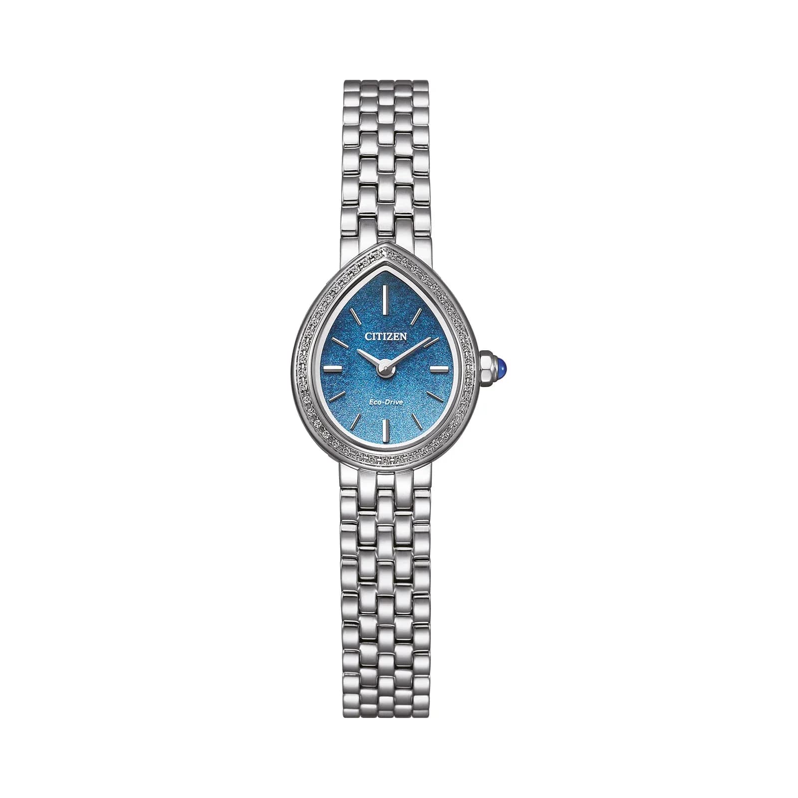 Citizen L dam blå/stål, metallband - EX1540-58L