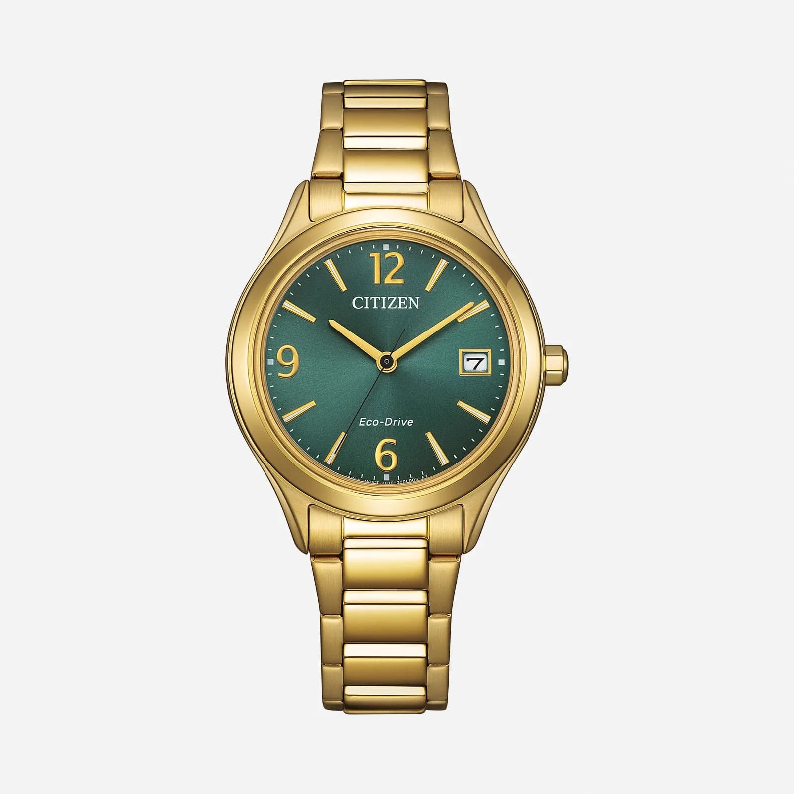 Citizen Eco-Drive Champagne/Guld, Stållänk - FE6122-64X
