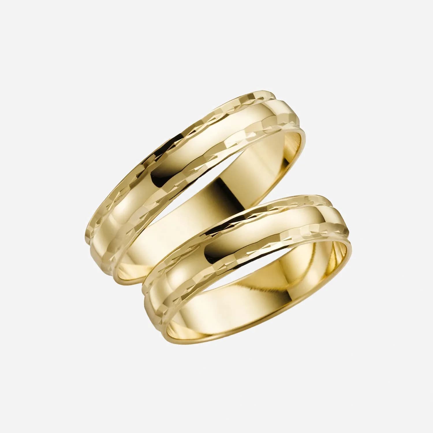 Förlovningsring 18k guld, kupad 4,5/1 mm
