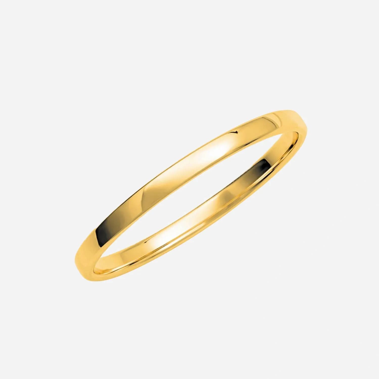 Förlovningsring 18k guld, slät 2/1,1 mm