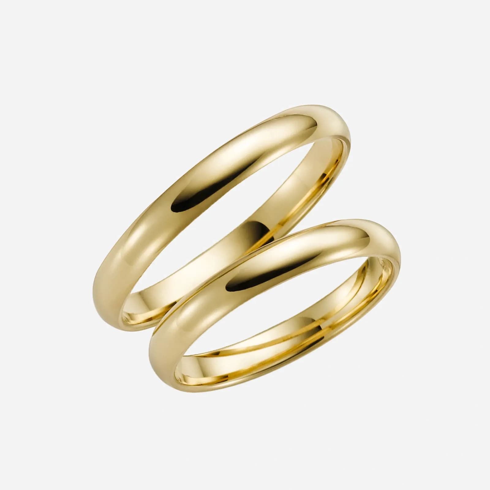 Förlovningsring 18k guld, kupad 3/1,3 mm