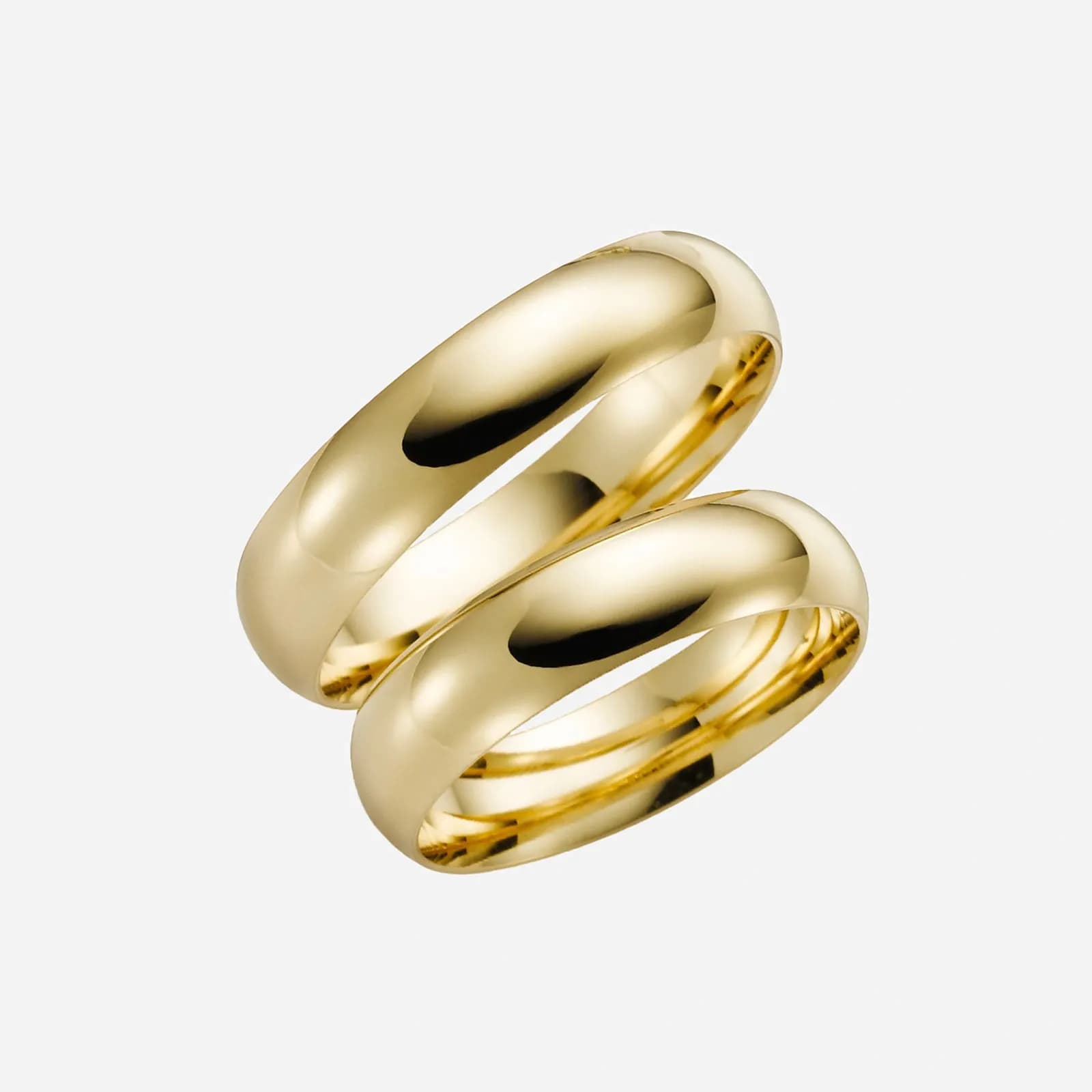 Förlovningsring 9k guld, kupad 5/1,5 mm