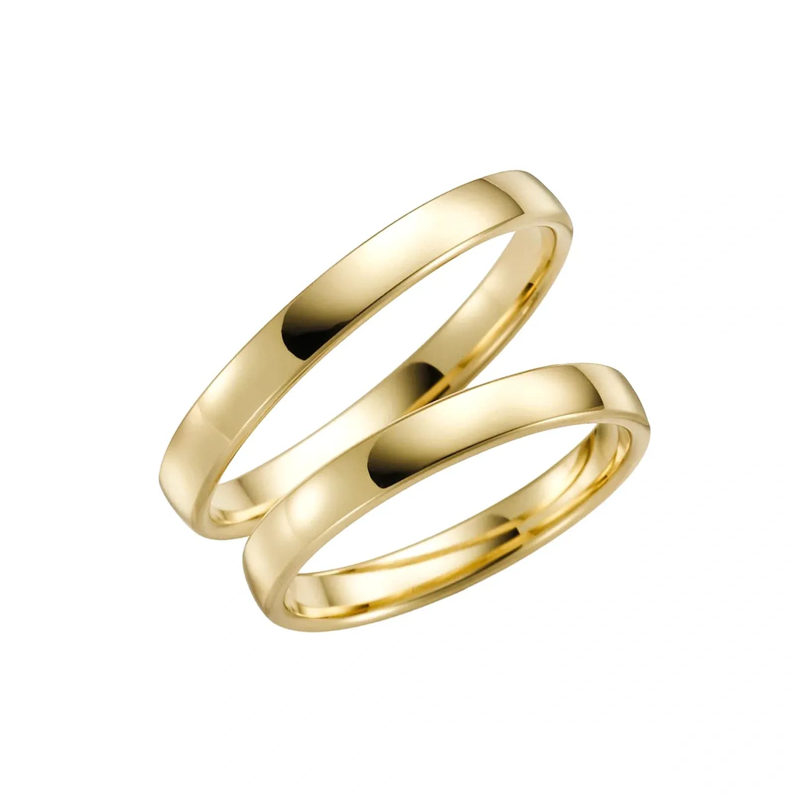 Förlovningsring 18k guld, rak 3/1,3 mm