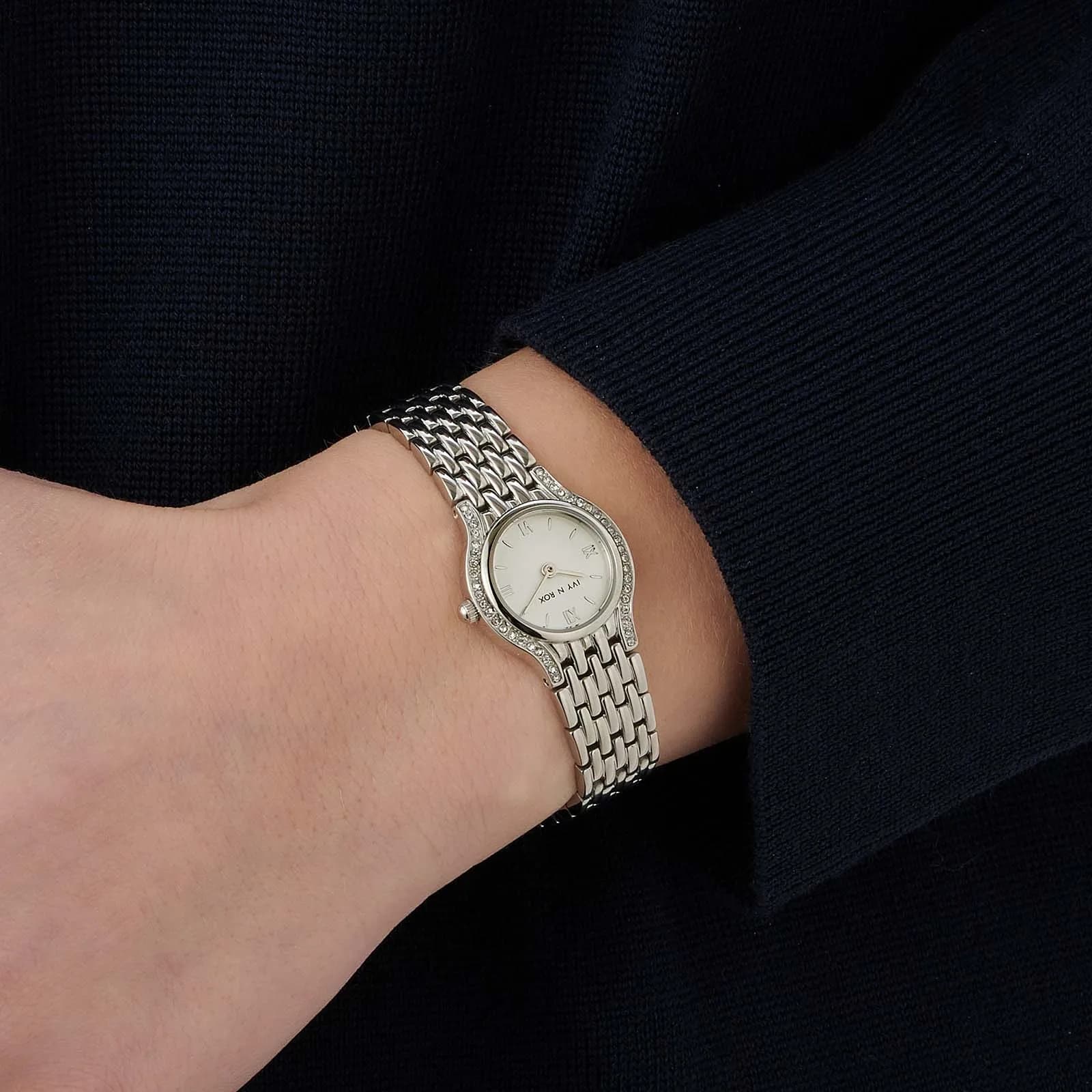 Ivy n Rox Icona damklocka - silver 22 mm 2