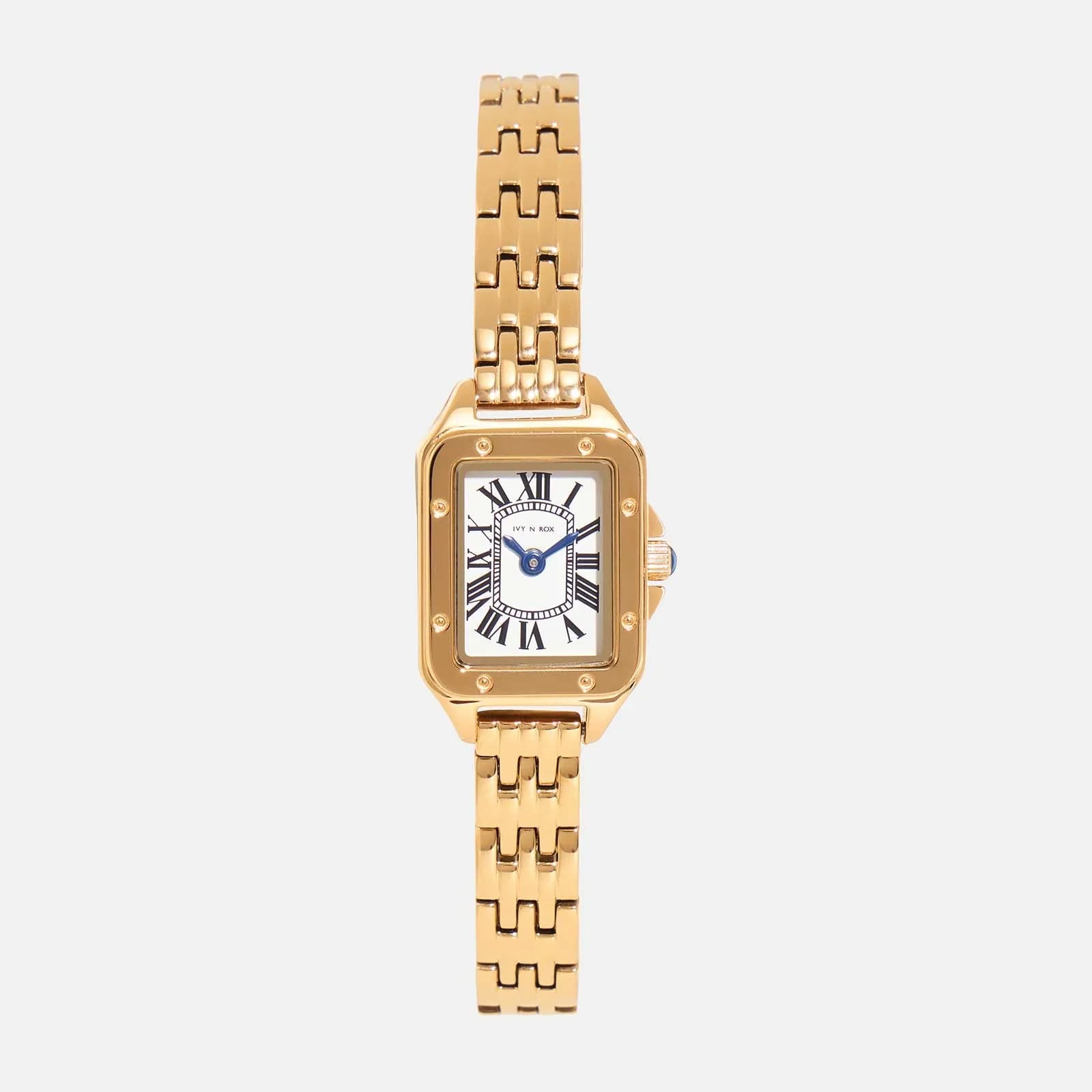 Ivy n Rox Chic damklocka - guld/vit, 16x27mm