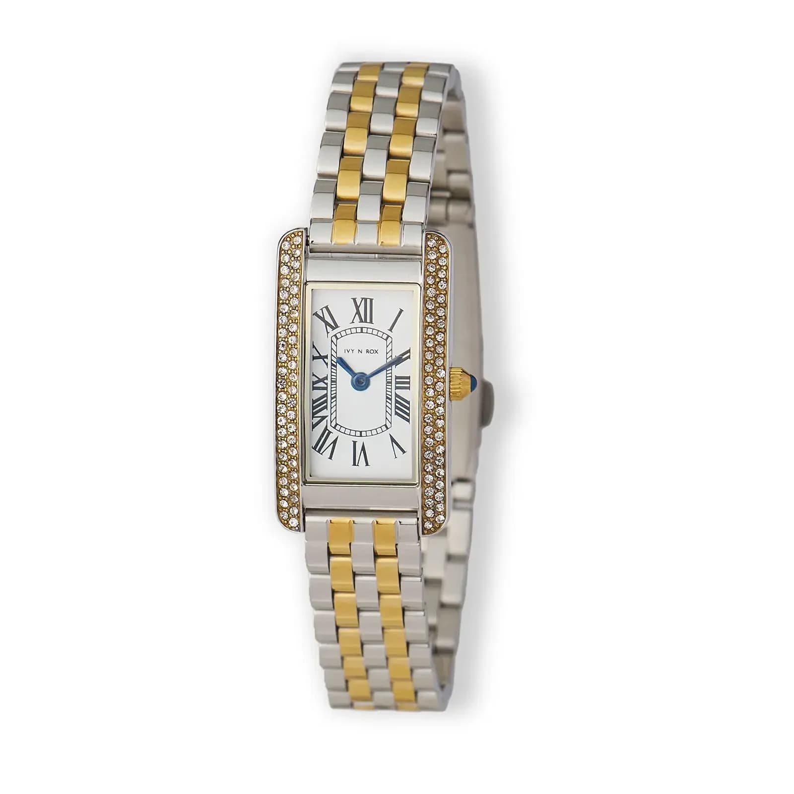 Ivy n Rox Blissful damklocka vit/bicolor, metallband - I24096-122