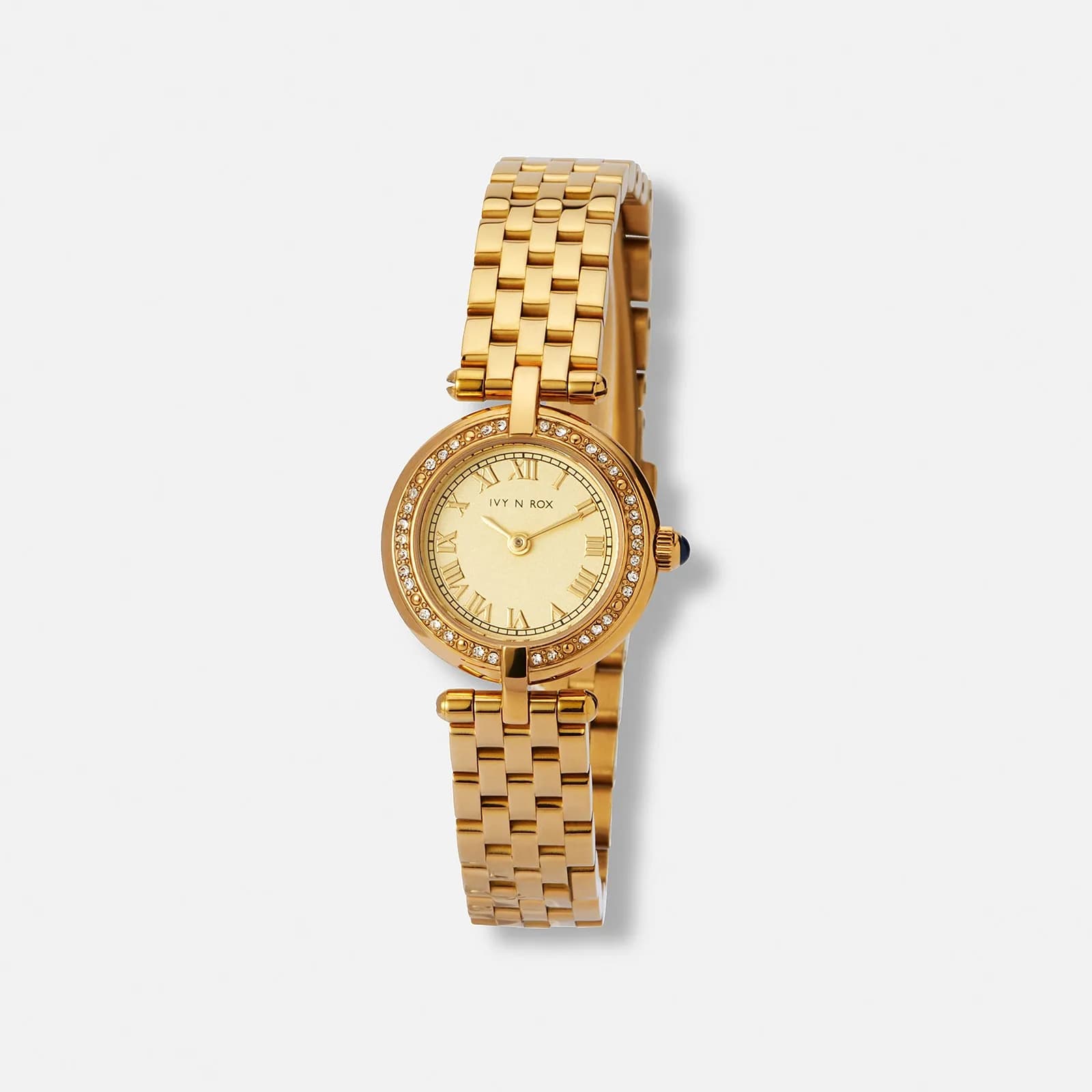 Ivy n Rox Luna damklocka creme/guld - 24 mm