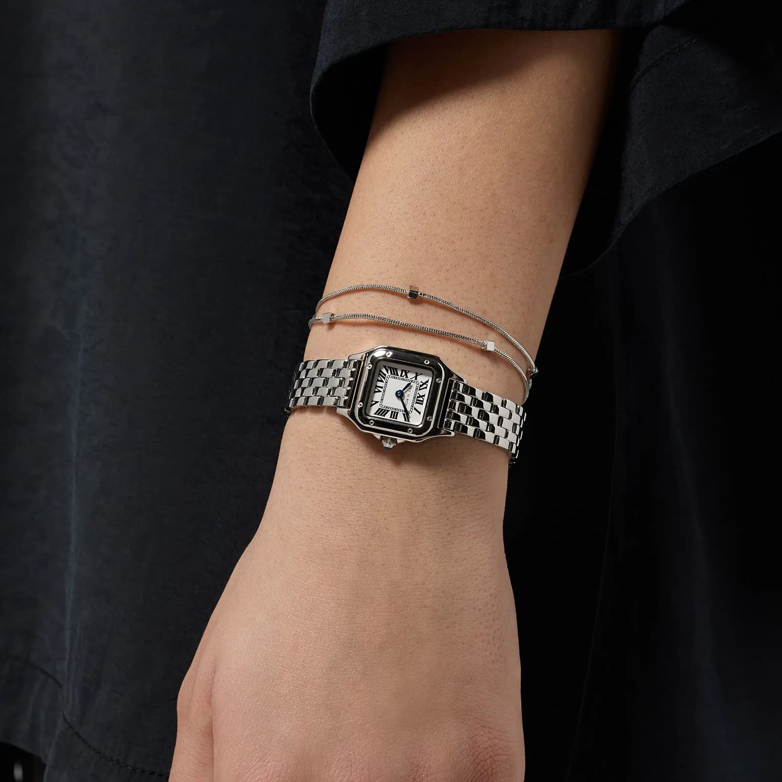 Ivy n Rox Classy klockset - kvadratisk, silver, 24x24mm 3