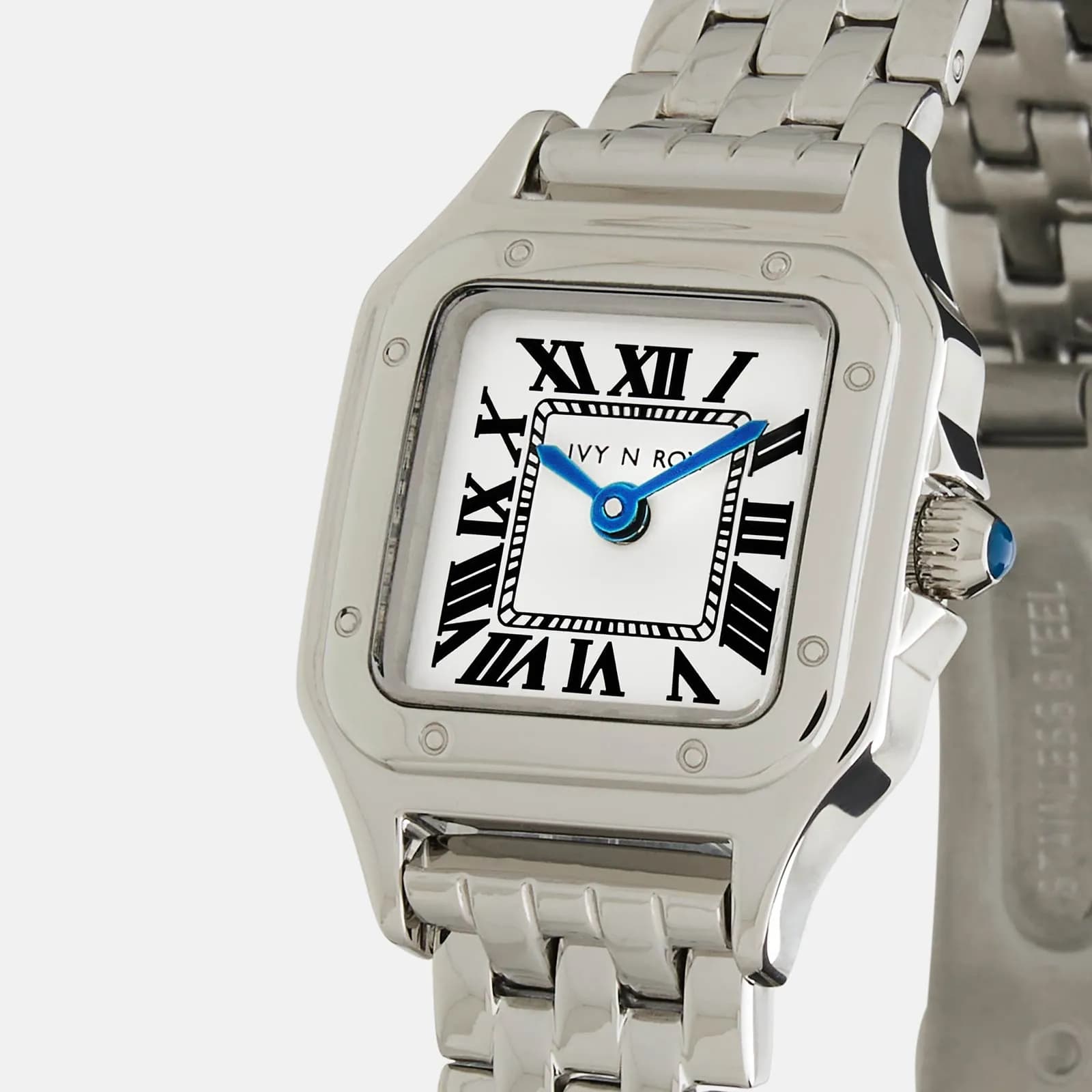 Ivy n Rox Classy klockset - kvadratisk, silver, 24x24mm 4