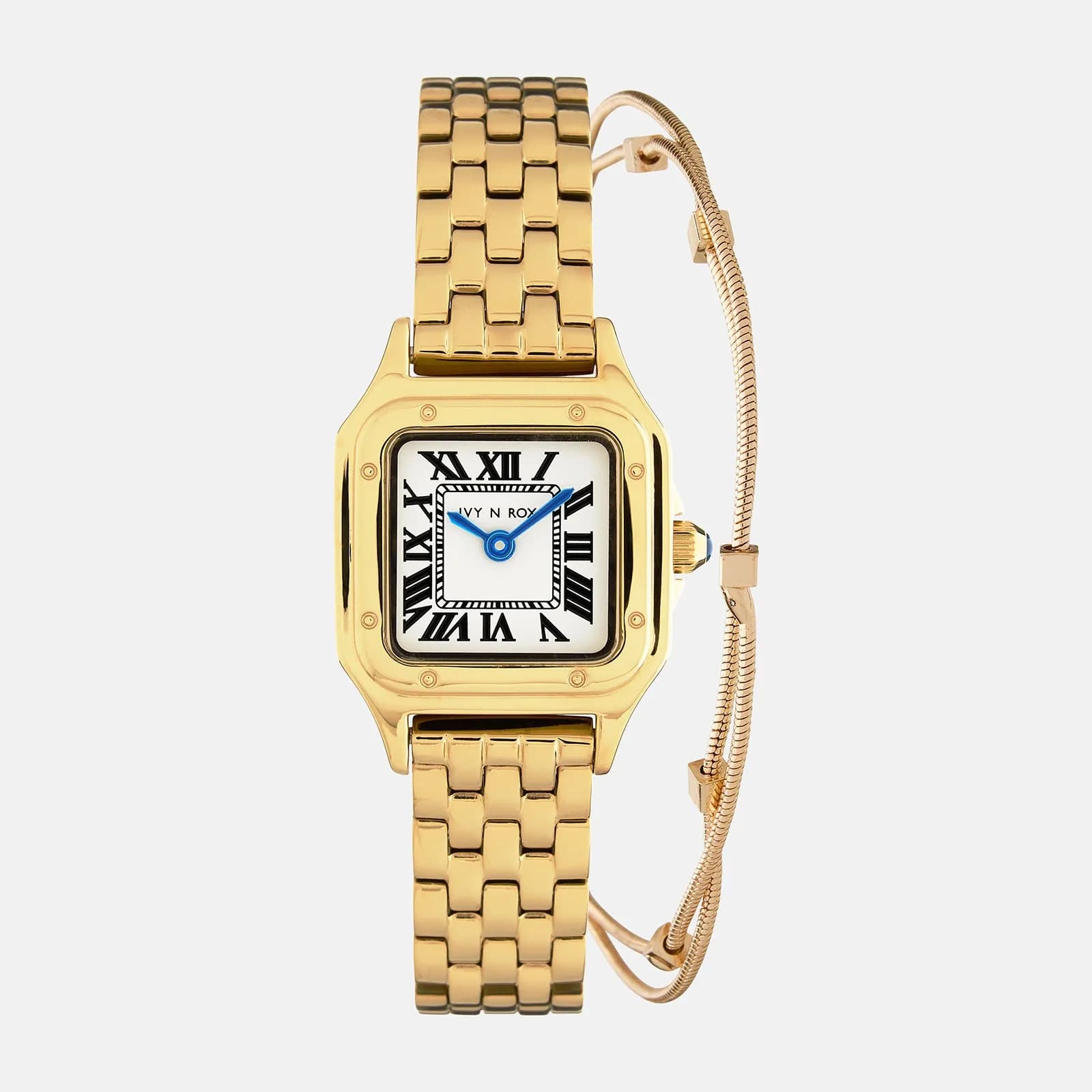 Ivy n Rox Classy klockset - kvadratisk, guld, 24x24mm 2
