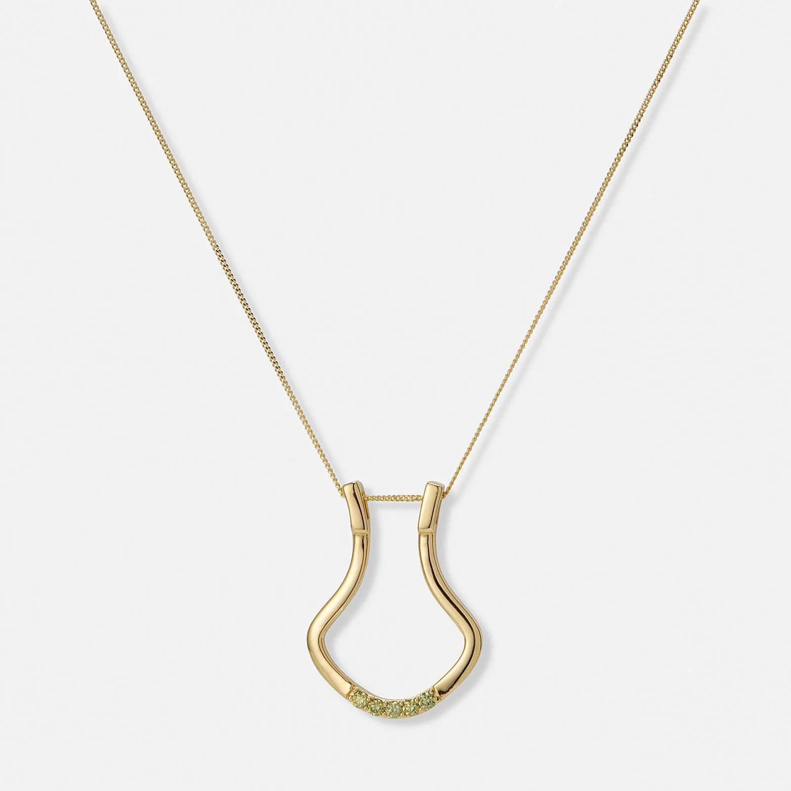 Je t´aime 9K guld ringhållare - Porte Bague Emerald