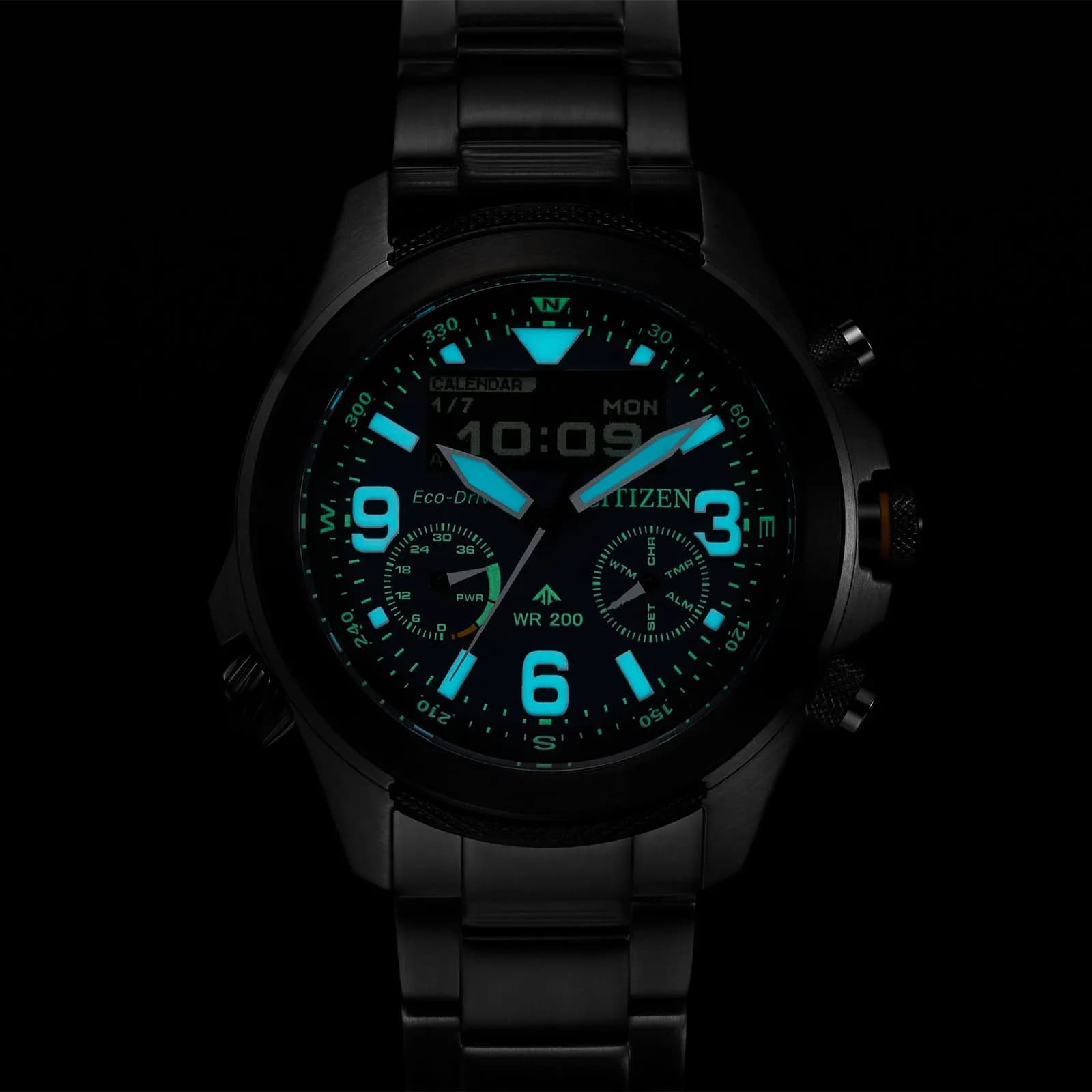Citizen Promaster Land Eco- Drive, stål/blå - JV1006-51L 3