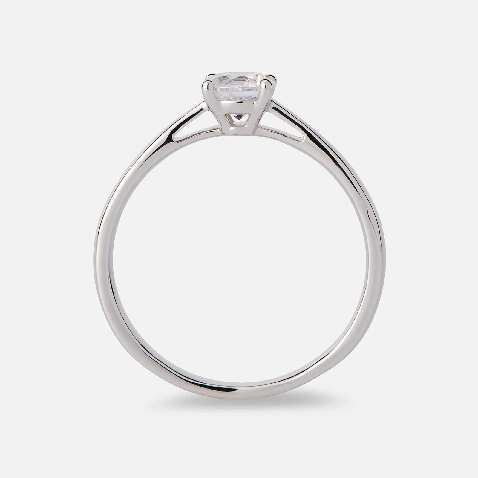 Solitärring 18k vitguld med 0,5 ct labbodlad diamant 2