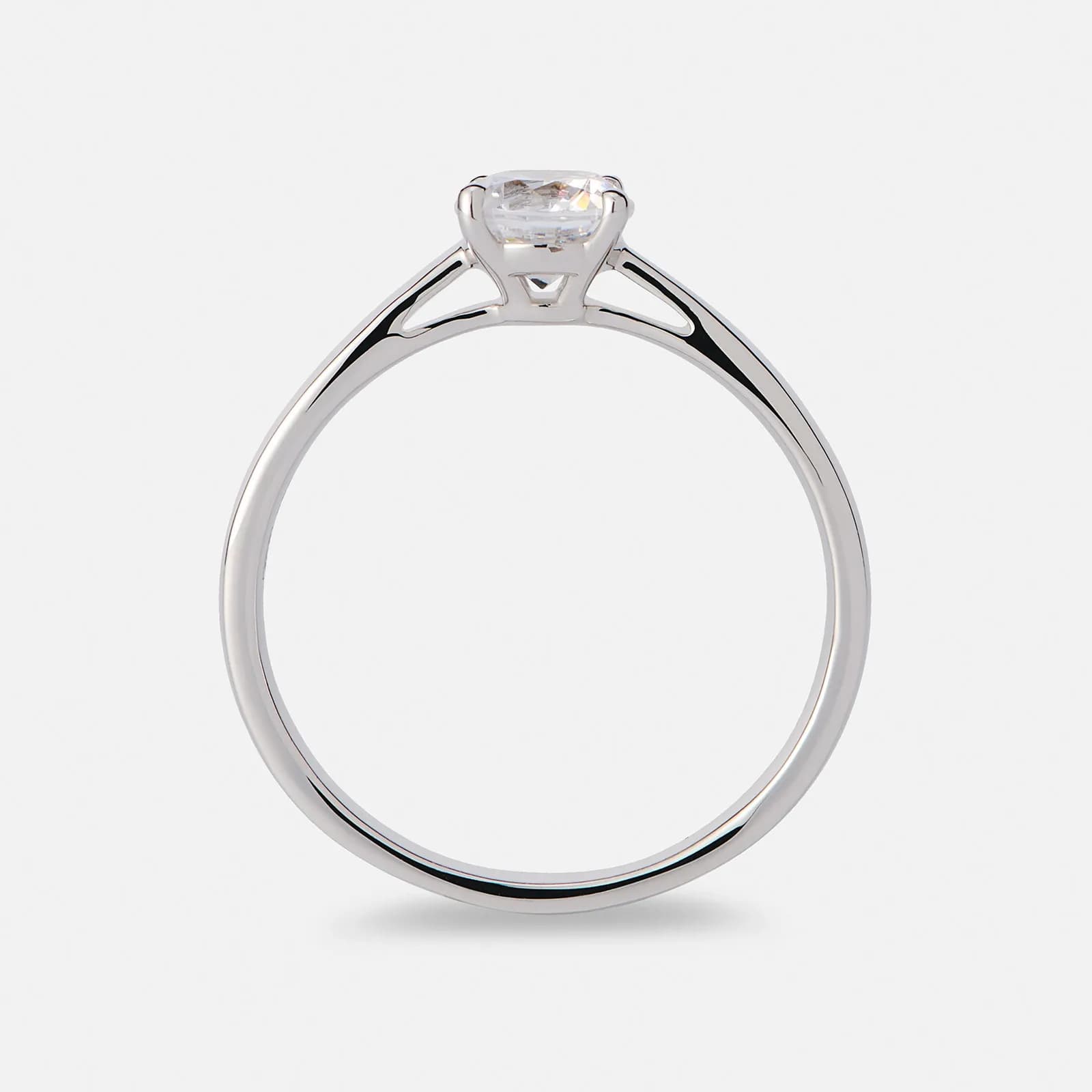 Solitärring 18k vitguld med 0,7 ct labbodlad diamant 2