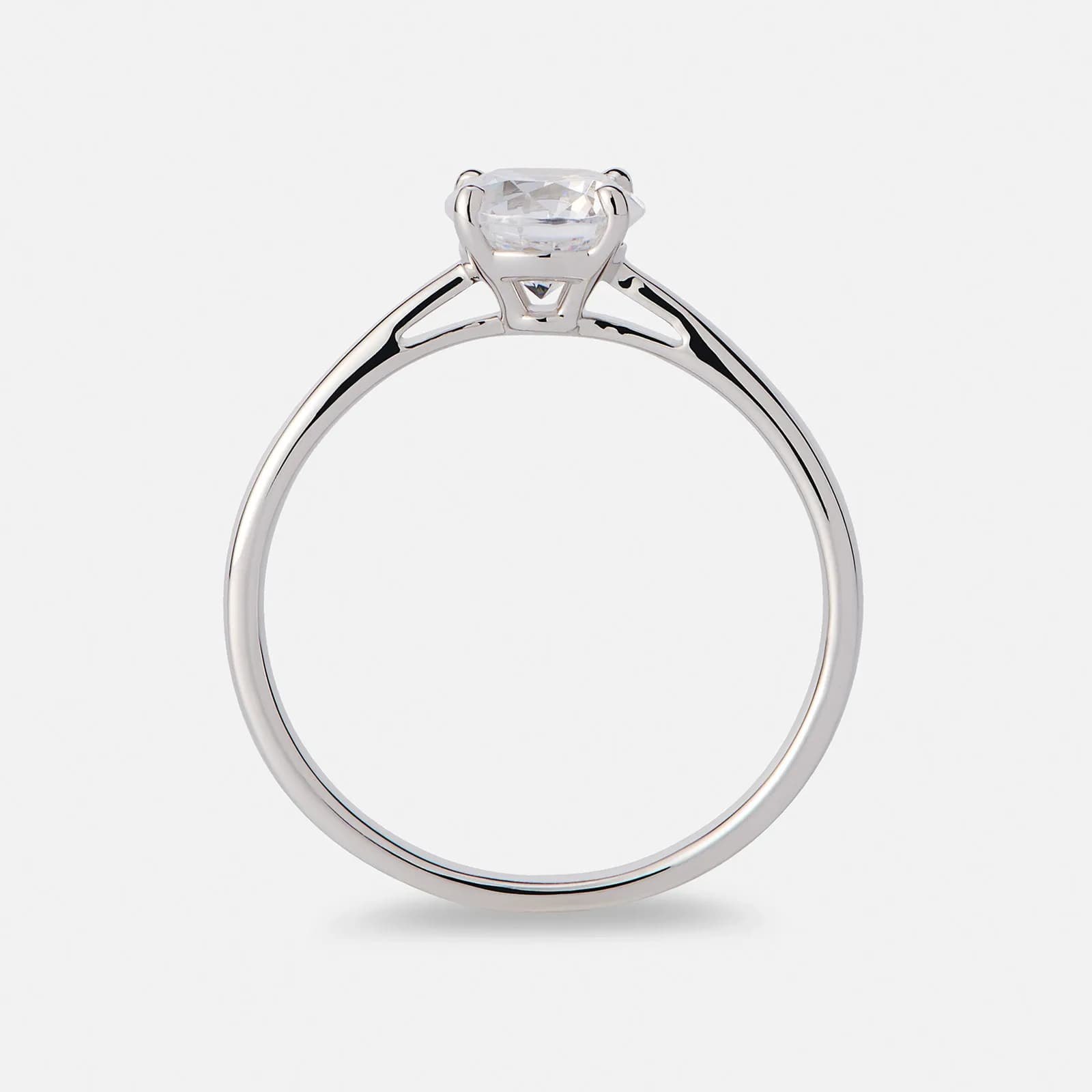 Solitärring 18k vitguld med 1,0 ct labbodlad diamant 2