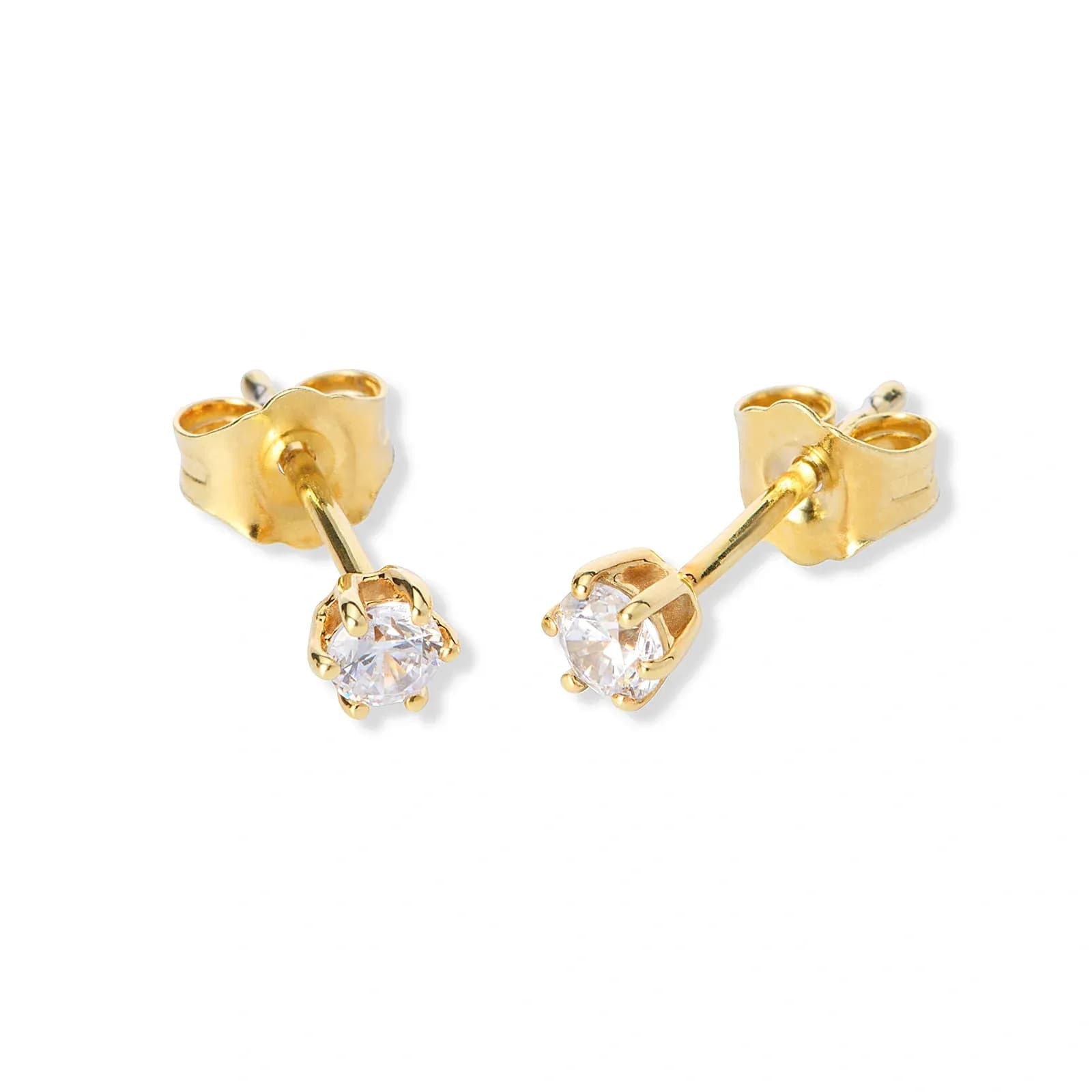 Örhängen studs 18k guld med 0,3 ct labbodlade diamanter