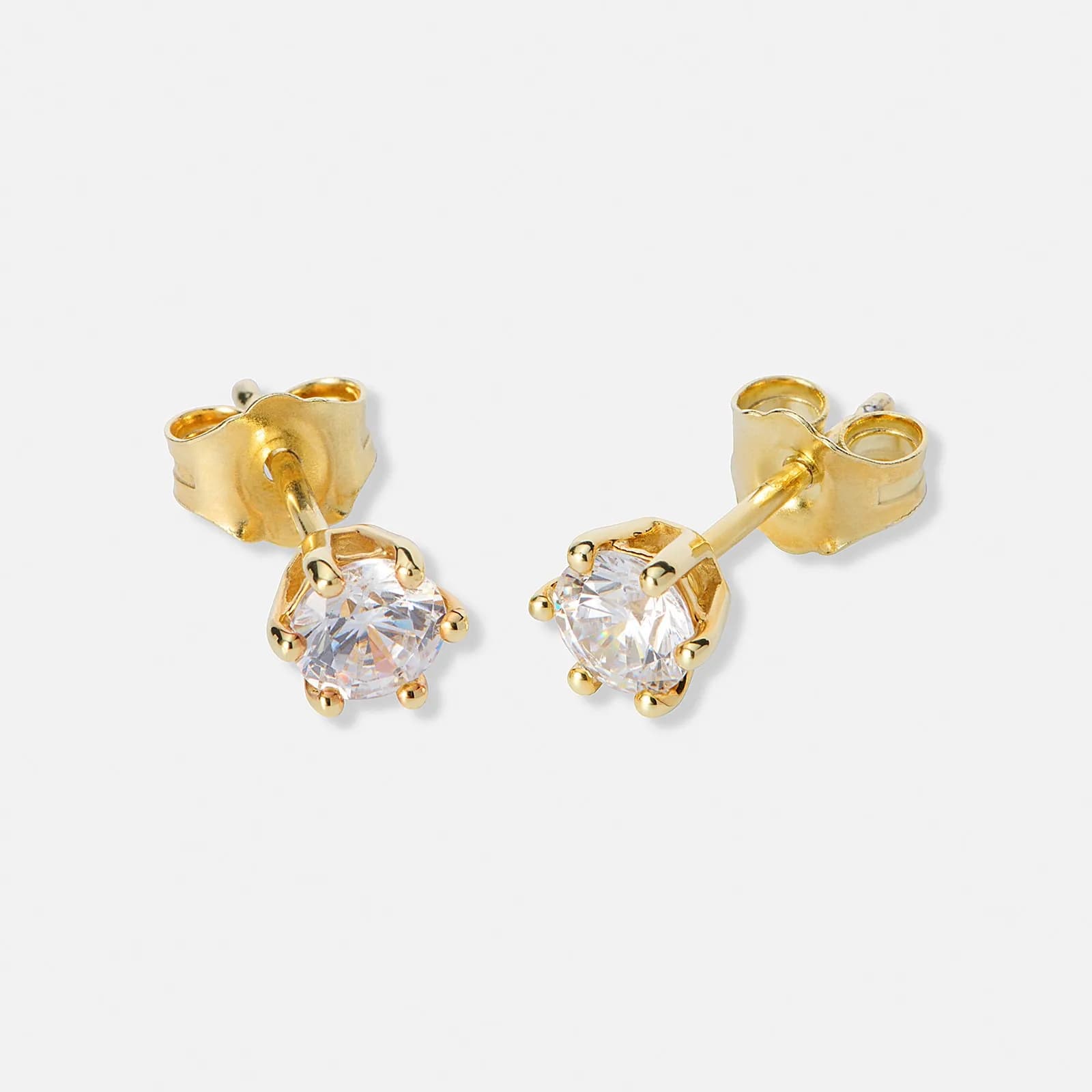 Örhängen studs 18k guld med 0,7 ct labbodlade diamanter