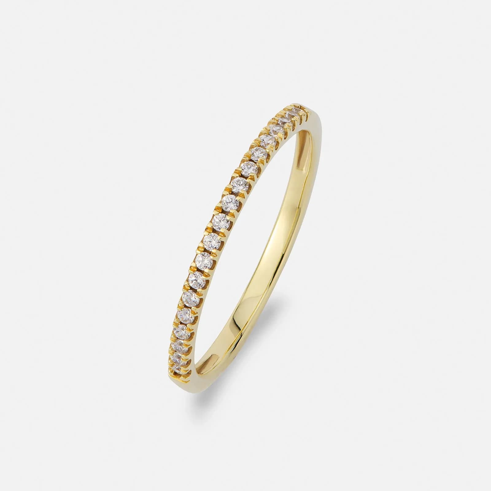 Alliansring 18k guld med 0,15 ct labbodlade diamanter