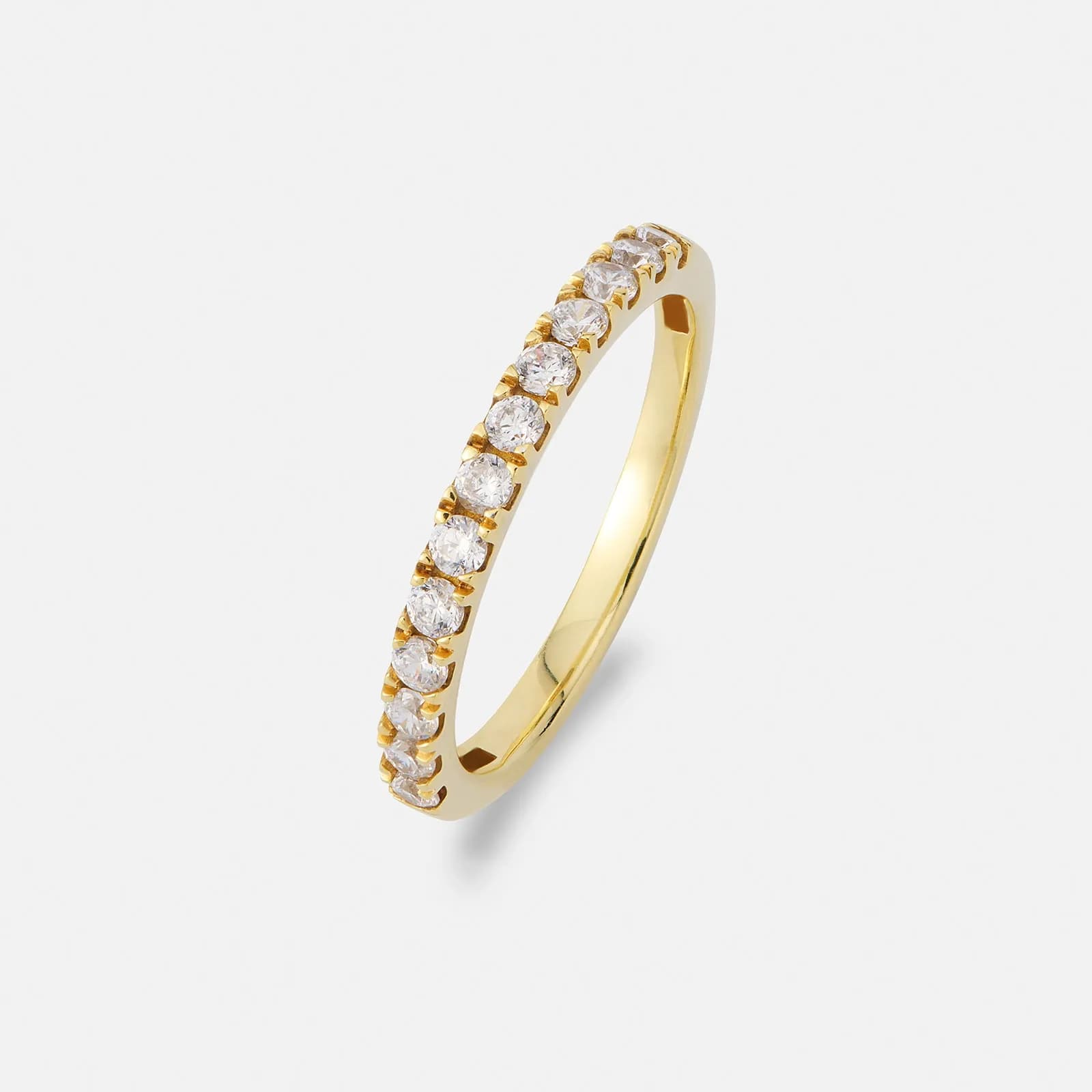 Alliansring 18k guld med 0,5 ct labbodlade diamanter