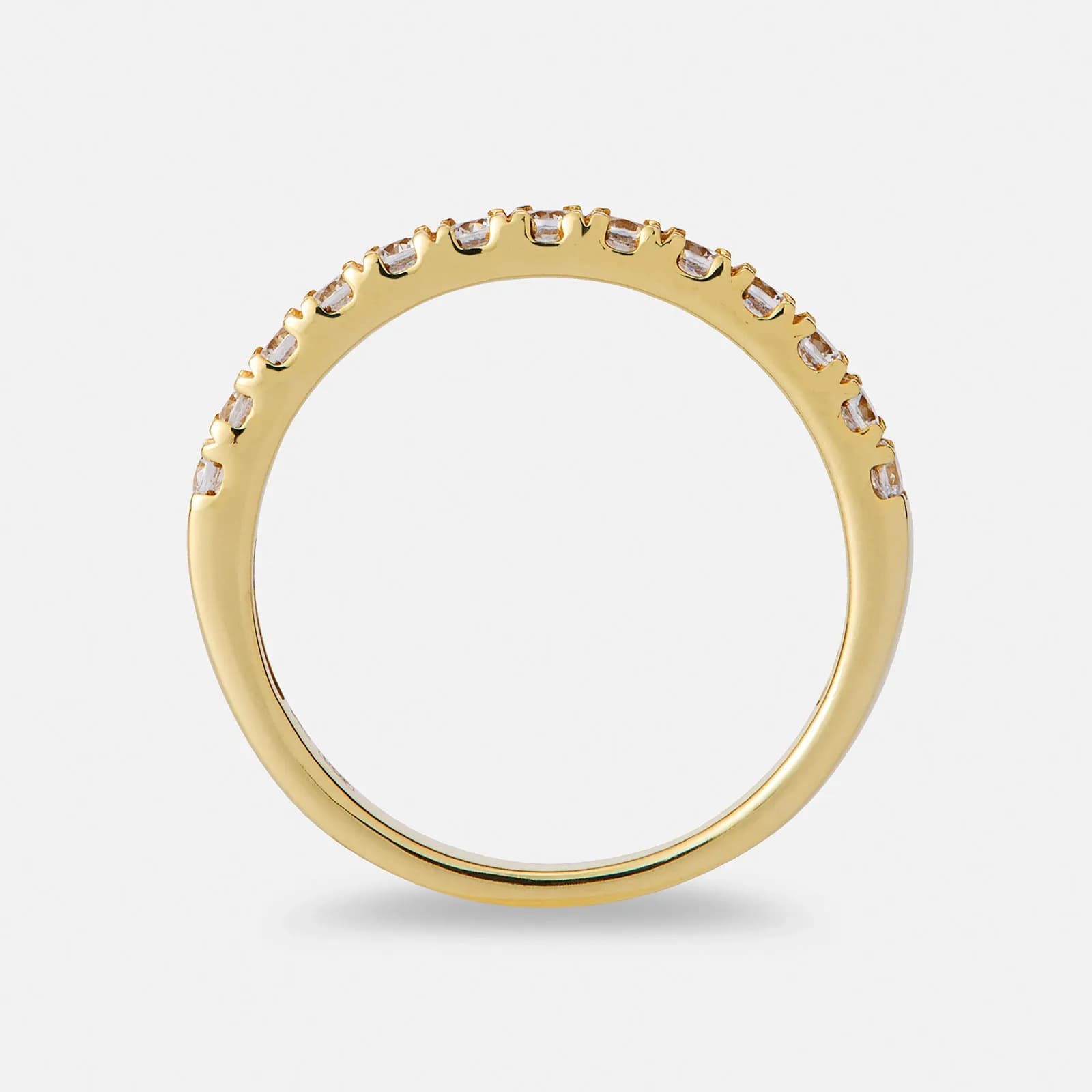 Alliansring 18k guld med 0,5 ct labbodlade diamanter 2