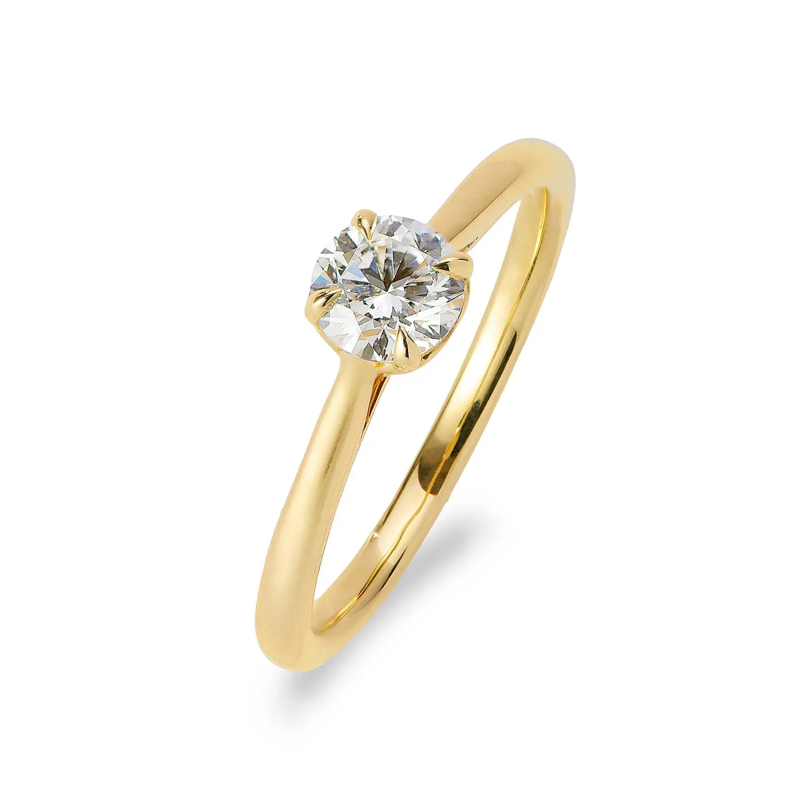 Ring 9K guld 0,5 ct labbodlad diamant