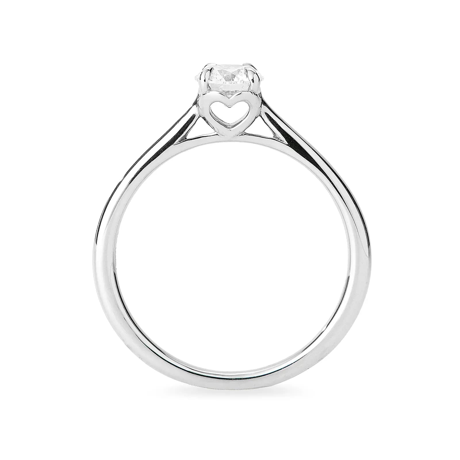 Ring 9K vitguld 0,5 ct labbodlad diamant 2