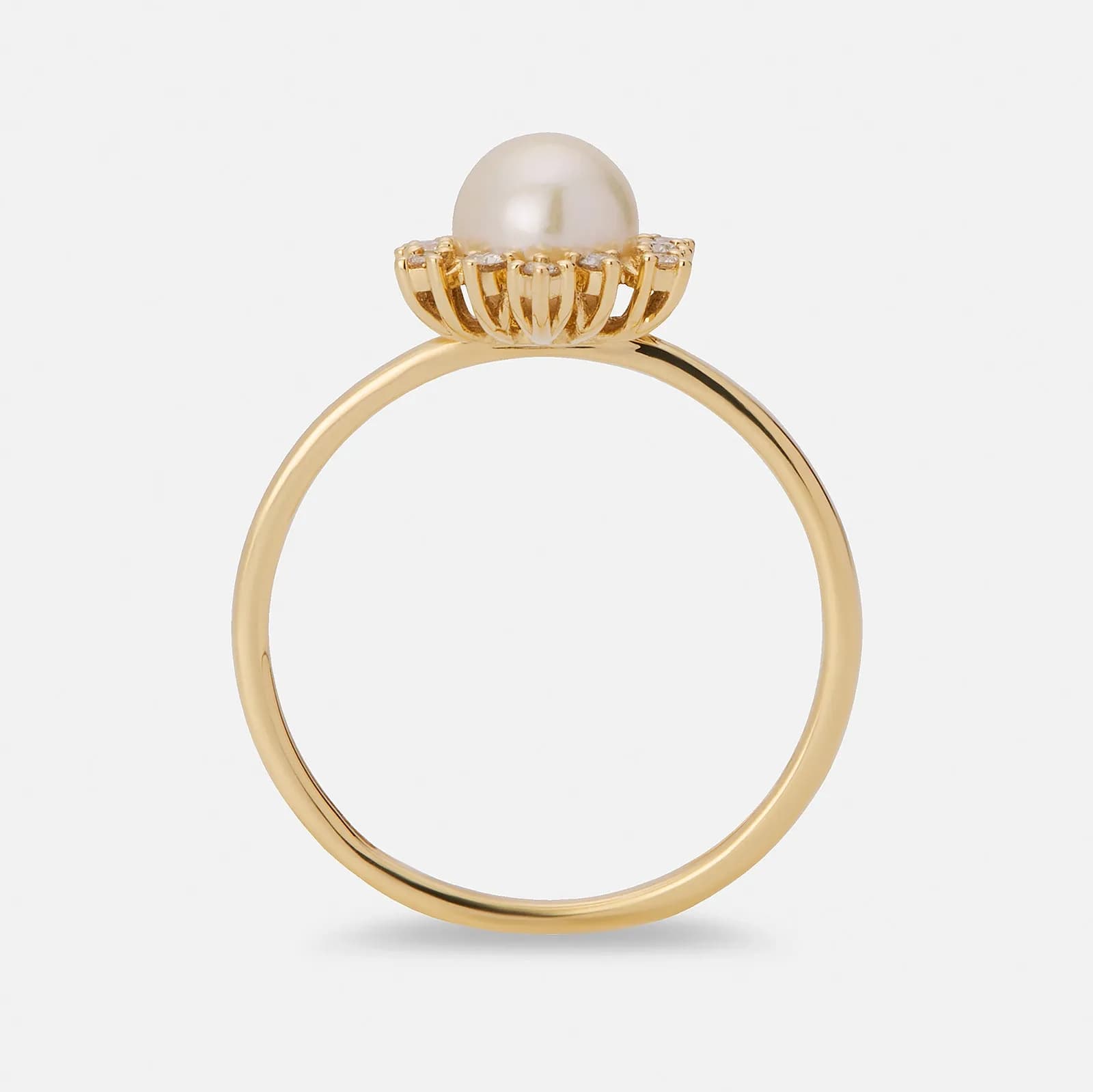 Je t´aime 18K guldring - Cap d’Or Akoya 2