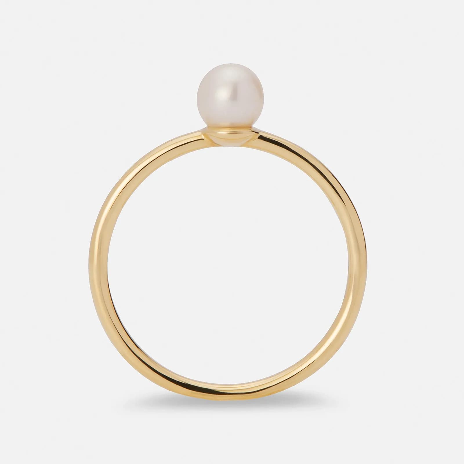 Je t´aime 18K guldring - Perle d'Huître Akoya 2