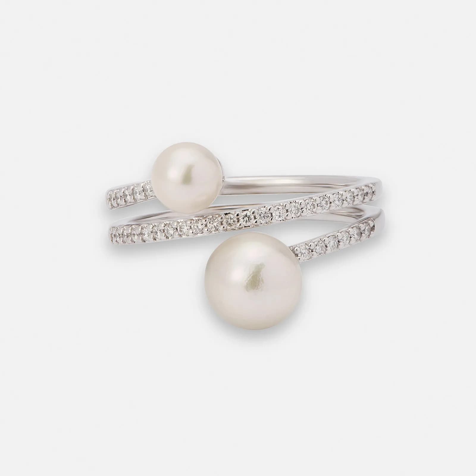 Je t´aime 18K ring vitguld - Dauphine Akoya Ring 3