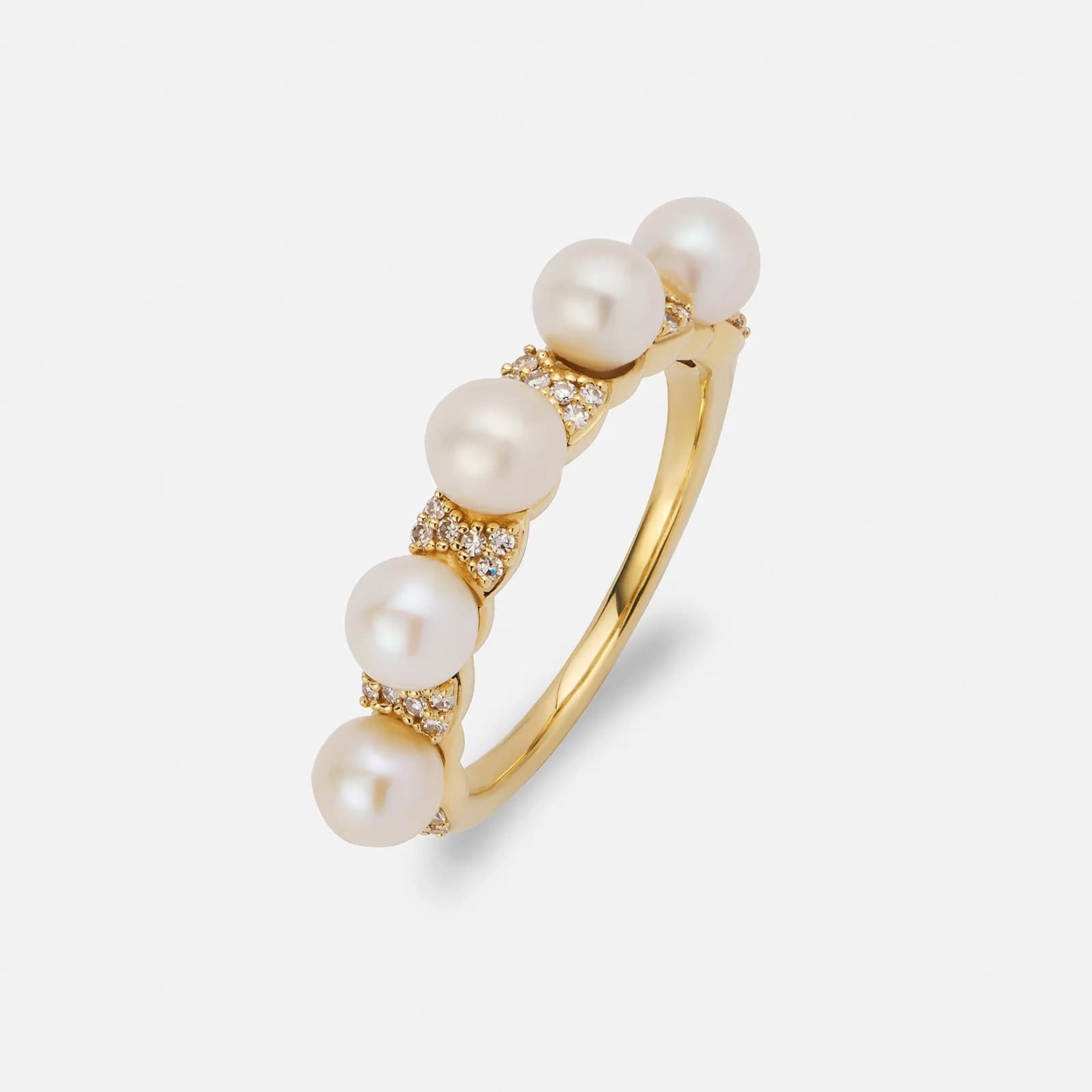 Je t´aime 18K ring vitguld - Mistral Akoya 1