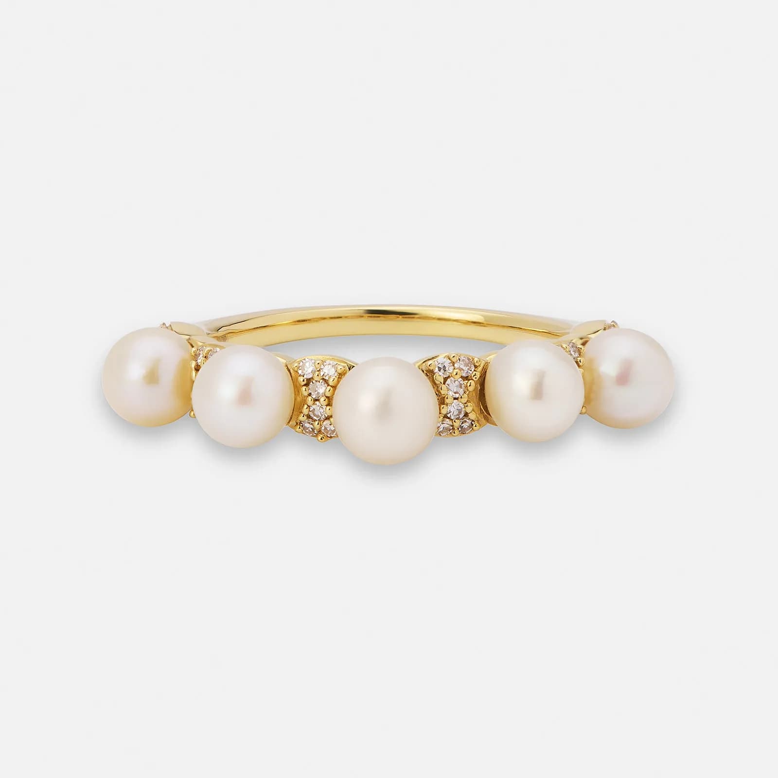 Je t´aime 18K ring vitguld - Mistral Akoya 3