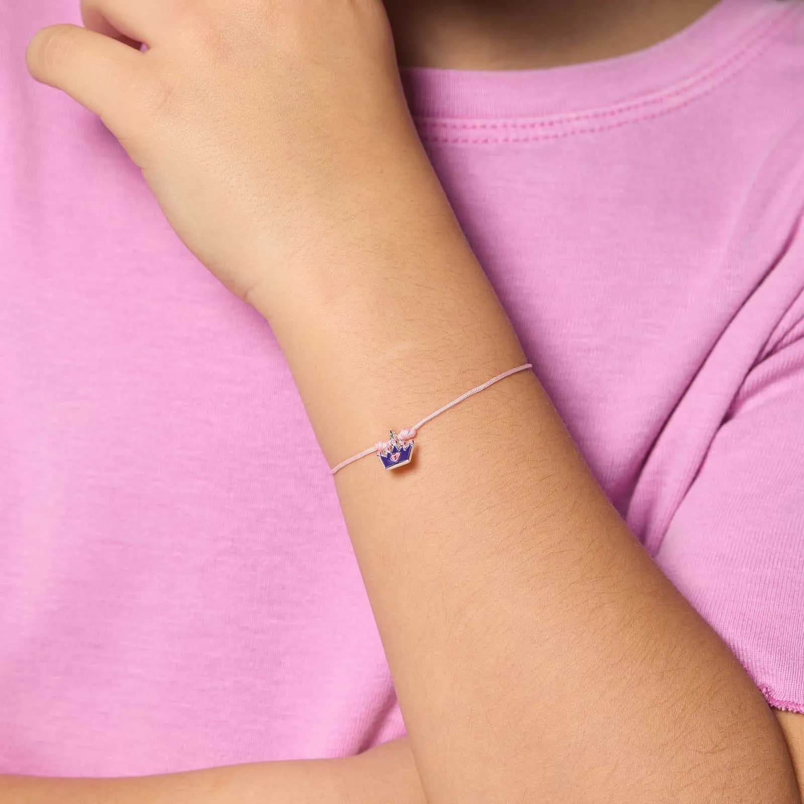 Armband för barn - lila krona 2